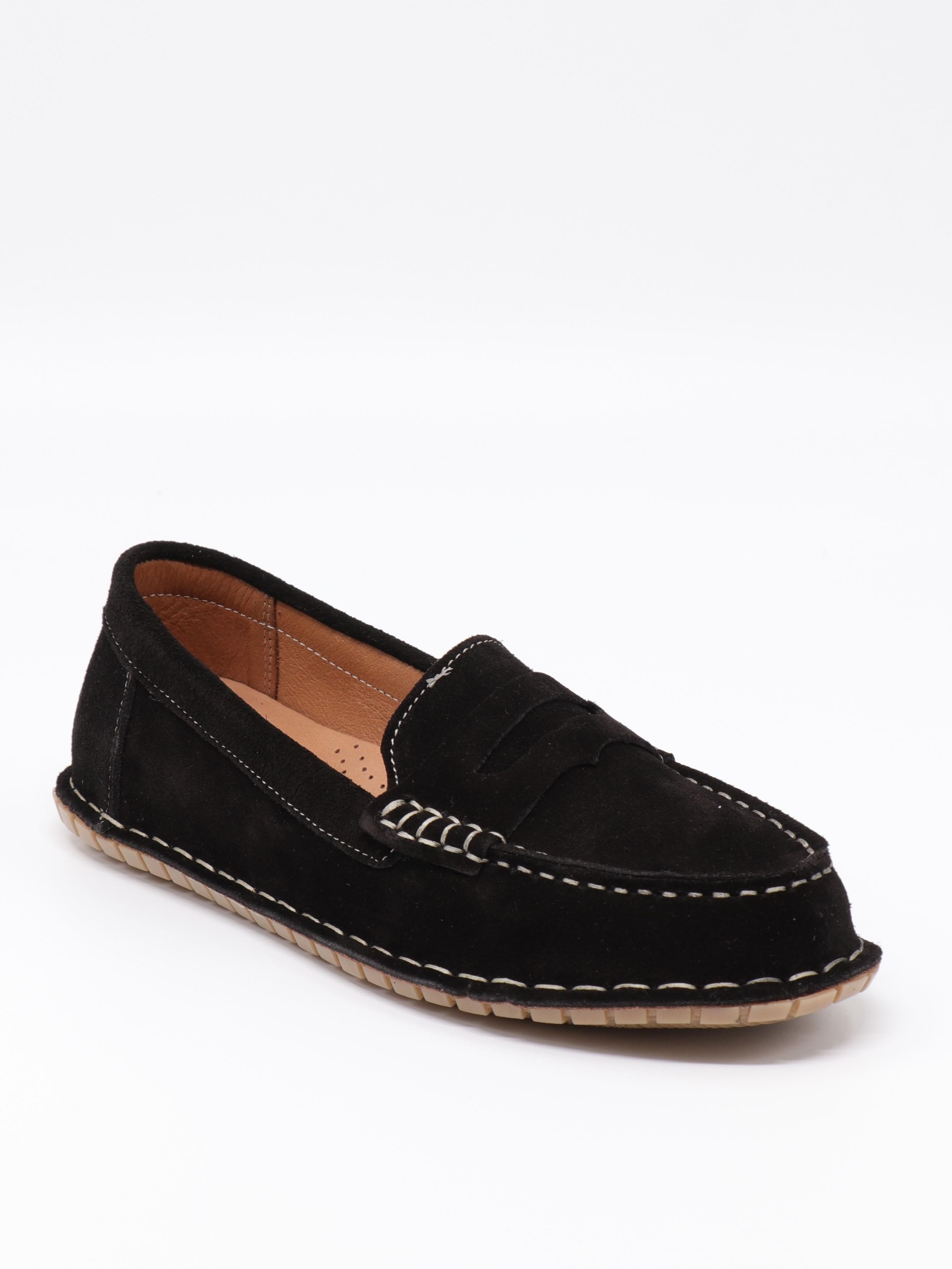 Nesil Shoes İzel 155 Siyah Süet Hakiki Deri Kadın Ayakkabı