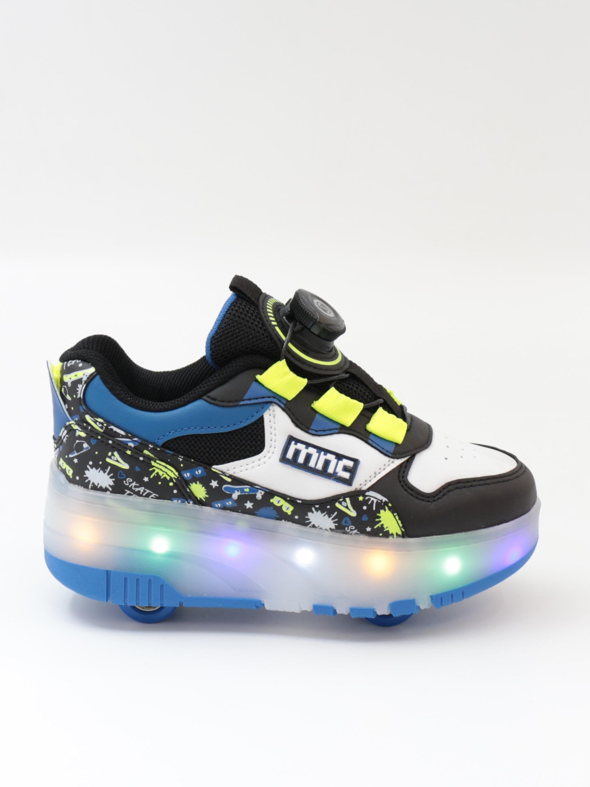 Nesil Shoes Mnc Siyah Patenli ve Işıklı Çocuk Spor Ayakkabı