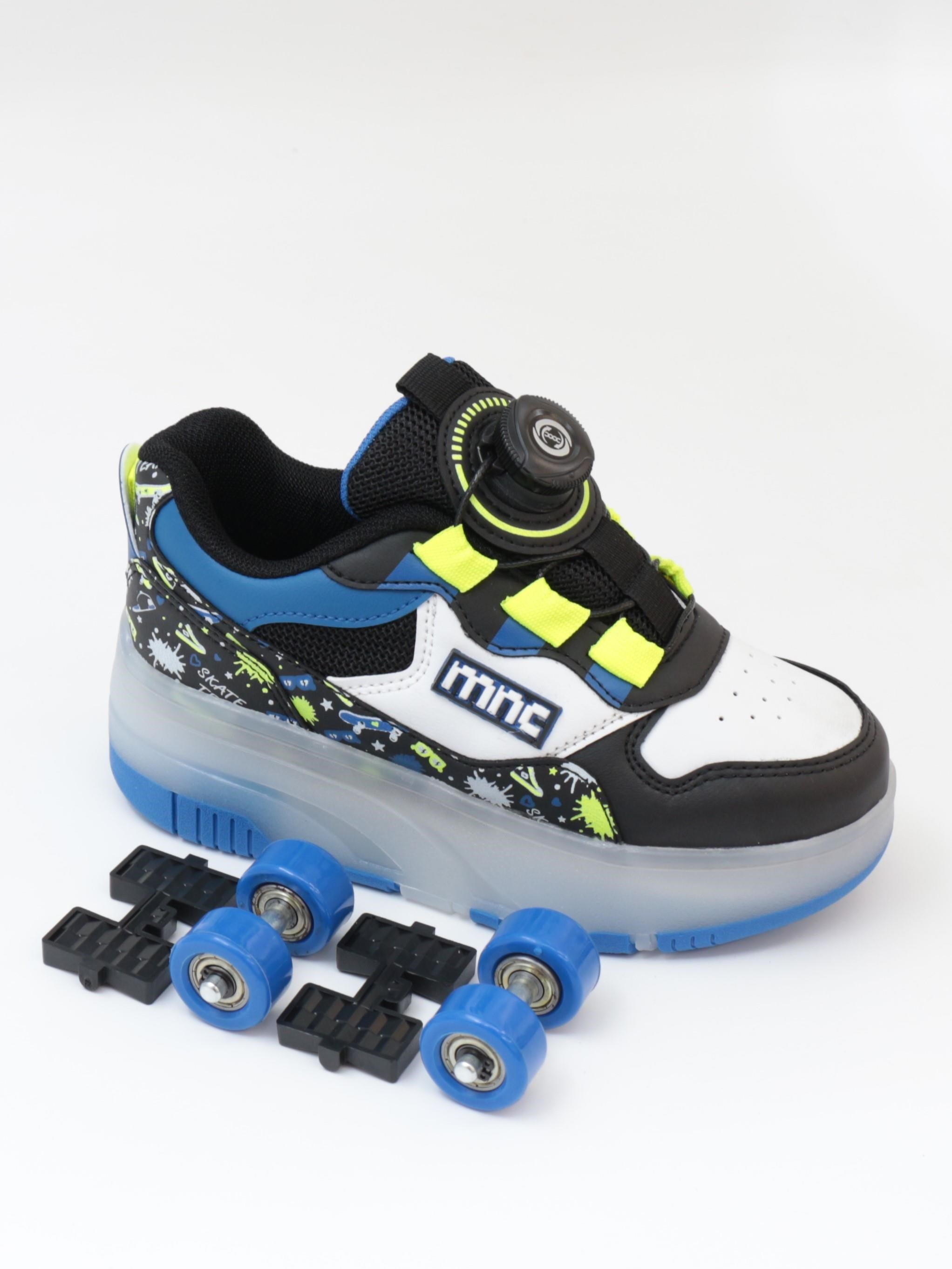 Nesil Shoes Mnc Siyah Patenli ve Işıklı Çocuk Spor Ayakkabı