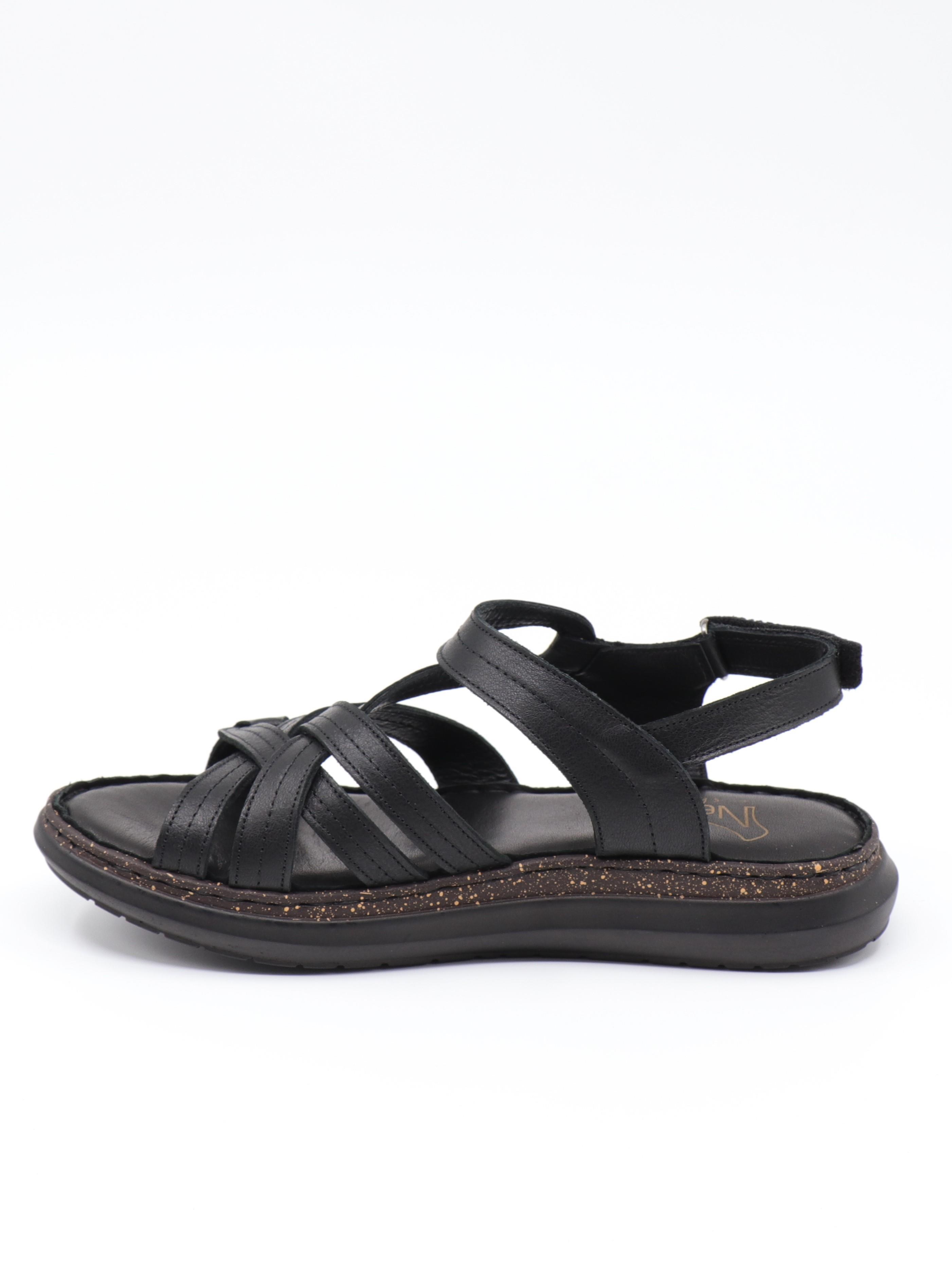 Nesil Shoes Mns 157 Siyah Hakiki Soft Deri Kadın Sandalet