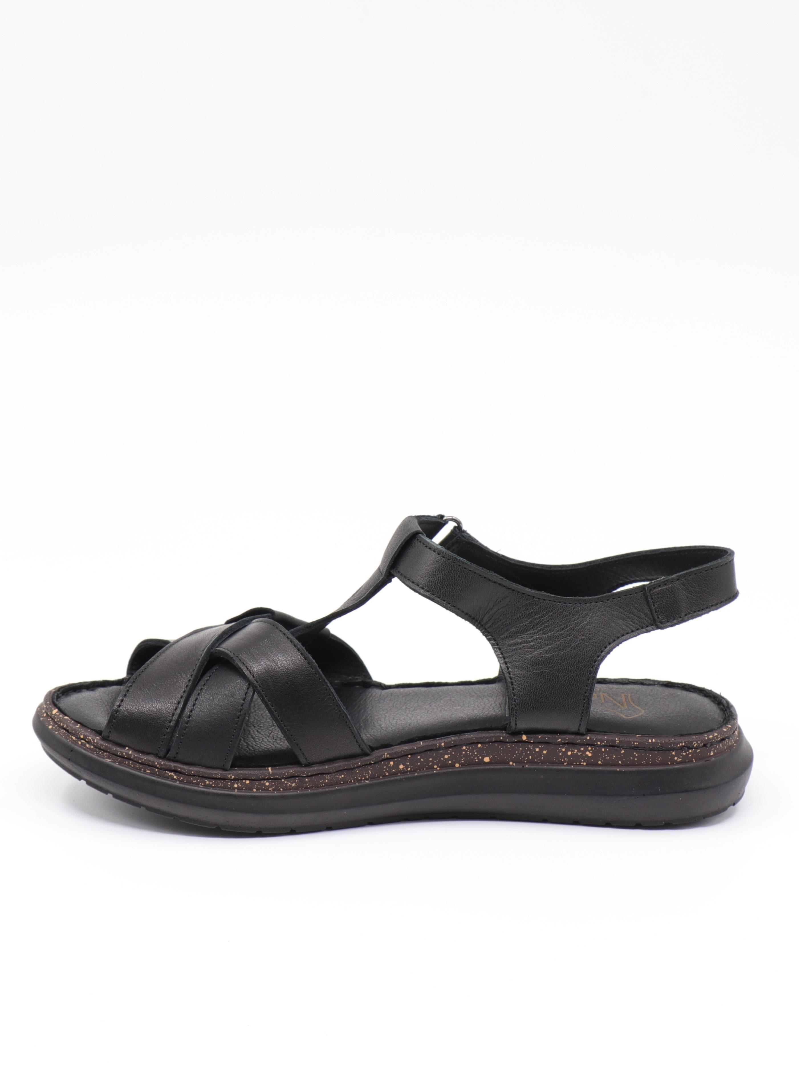 Nesil Shoes Mns 372 Siyah Hakiki Soft Deri Kadın Sandalet