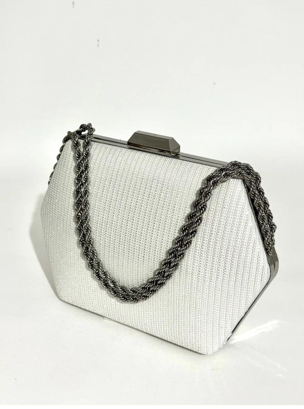 Nesil Shoes Mono 702 Sedef Çupra Abiye Bayan El Çantası