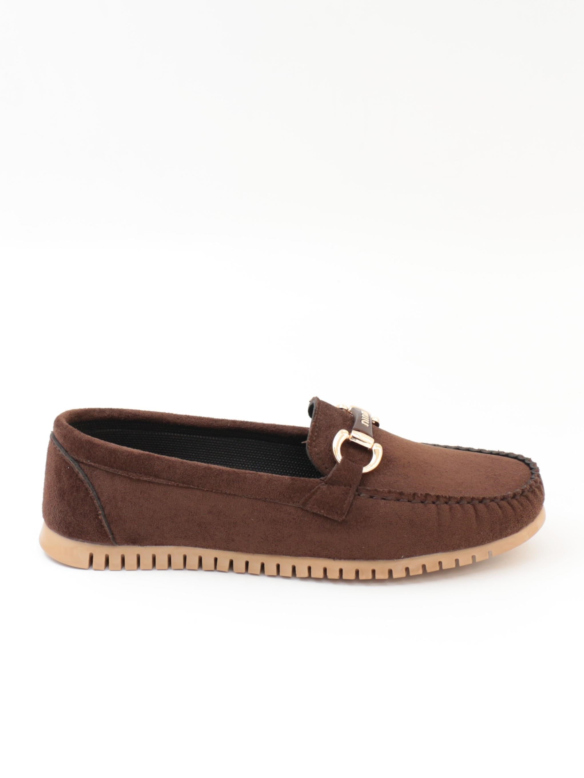 Nesil Shoes Neyna 8062 Kahve Süet Günlük Kadın Ayakkabı