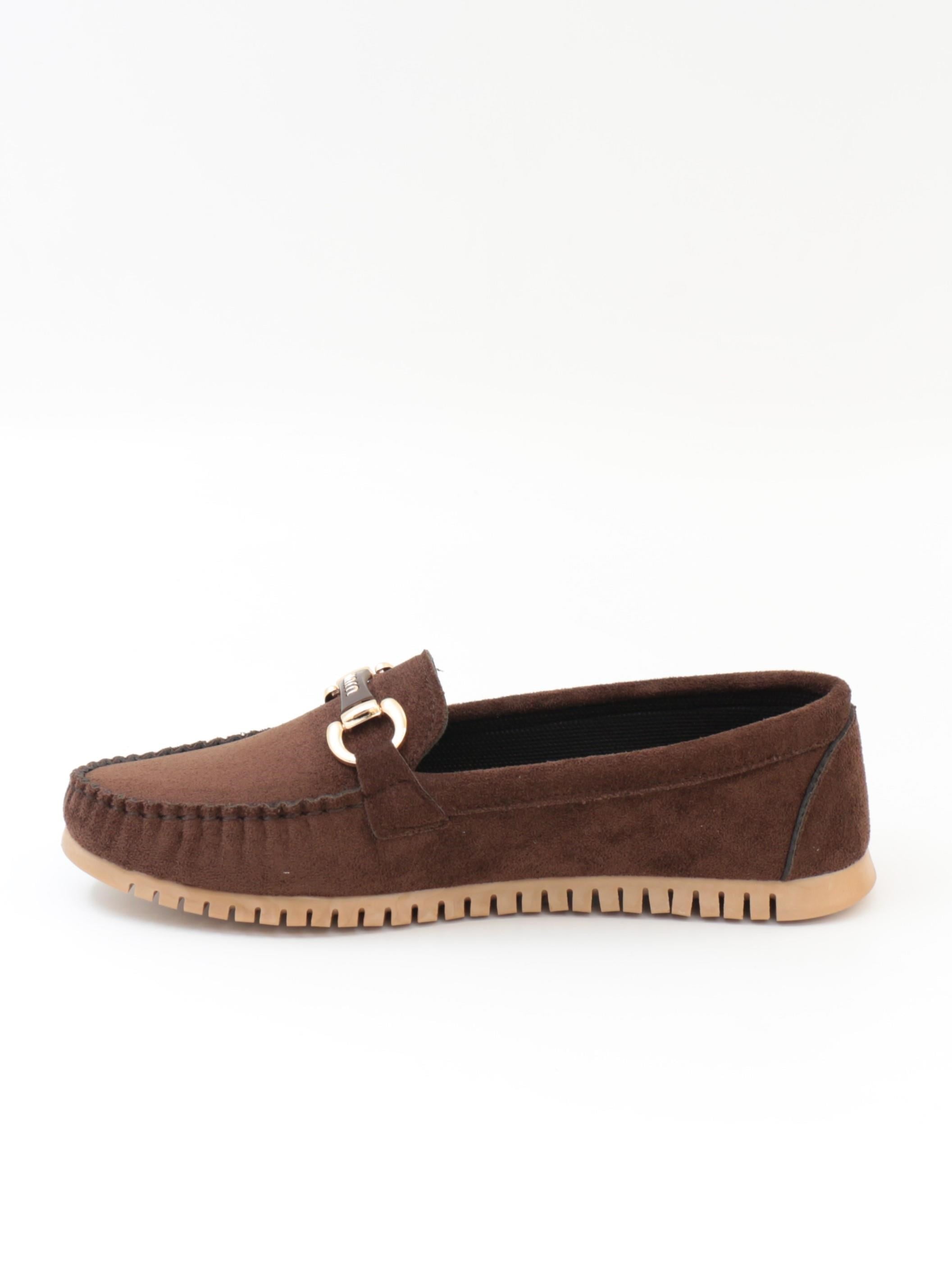 Nesil Shoes Neyna 8062 Kahve Süet Günlük Kadın Ayakkabı