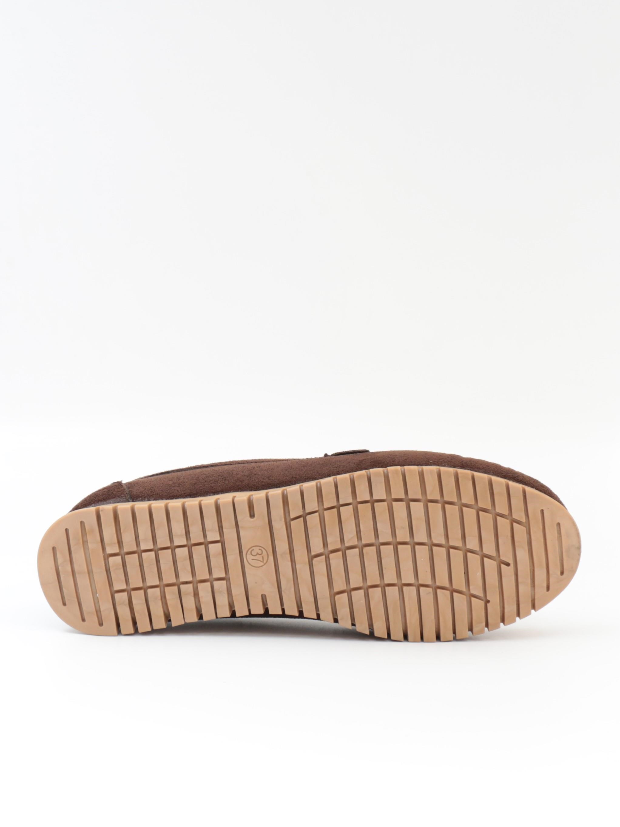 Nesil Shoes Neyna 8062 Kahve Süet Günlük Kadın Ayakkabı