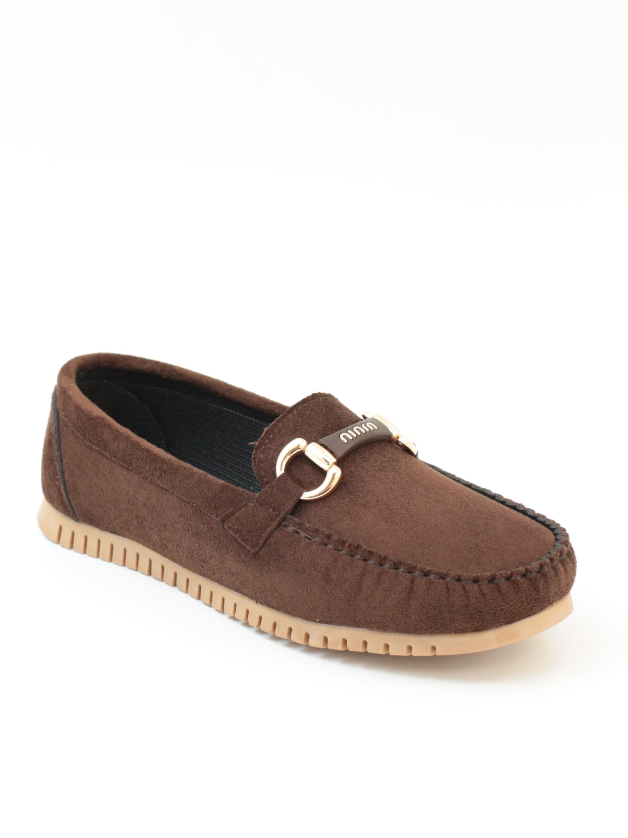 Nesil Shoes Neyna 8062 Kahve Süet Günlük Kadın Ayakkabı