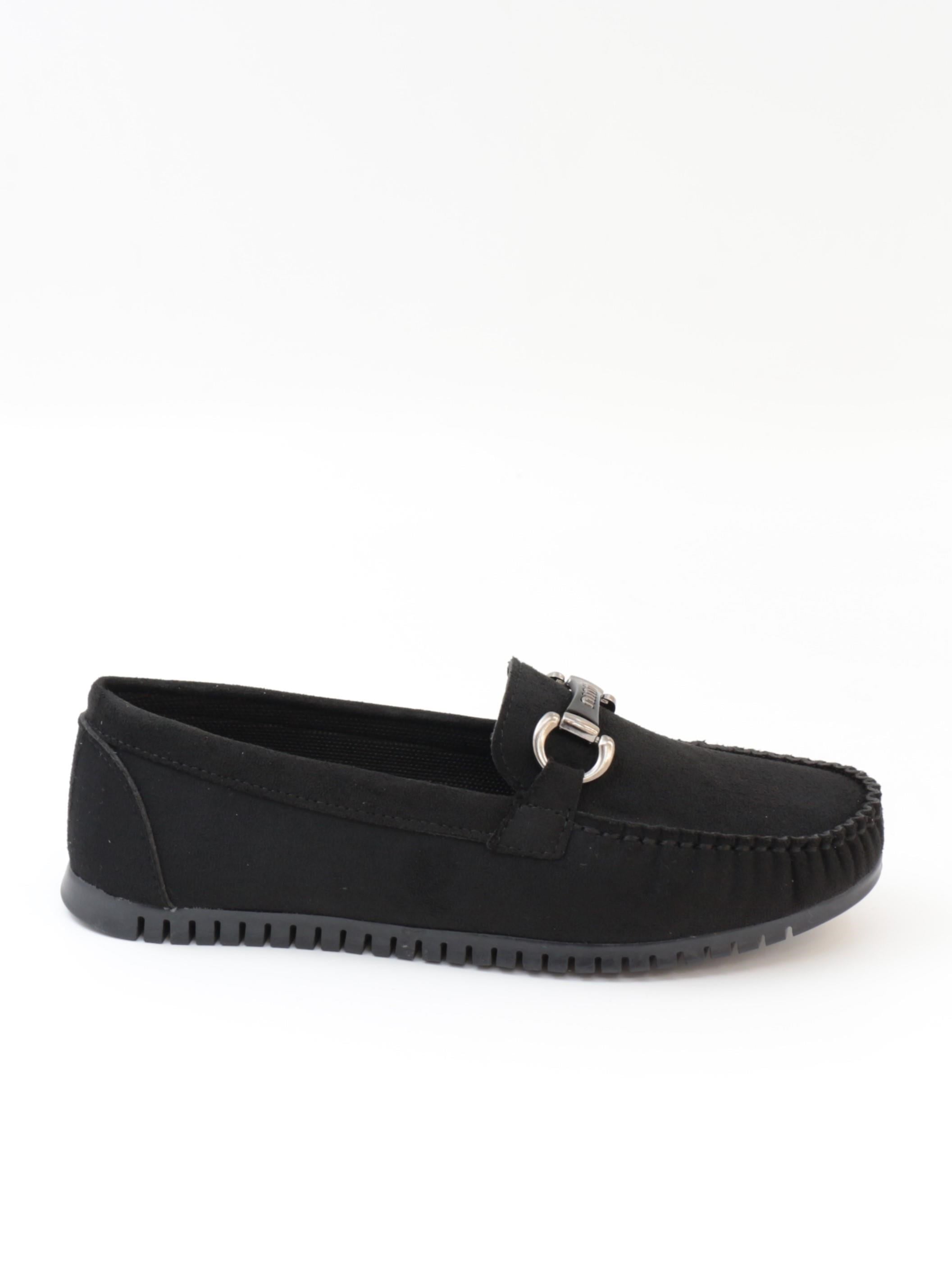 Nesil Shoes Neyna 8062 Siyah Süet Günlük Kadın Ayakkabı