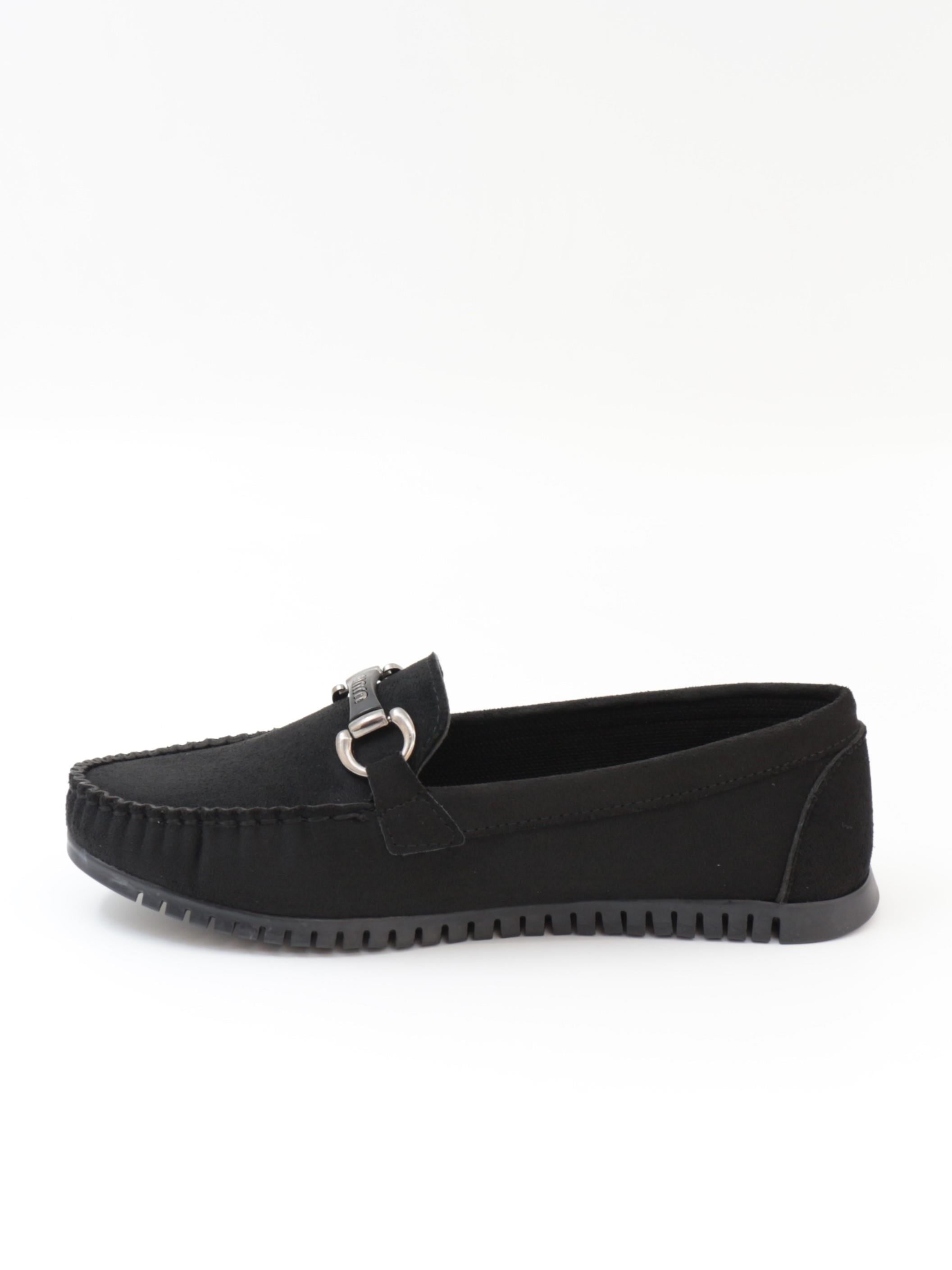 Nesil Shoes Neyna 8062 Siyah Süet Günlük Kadın Ayakkabı