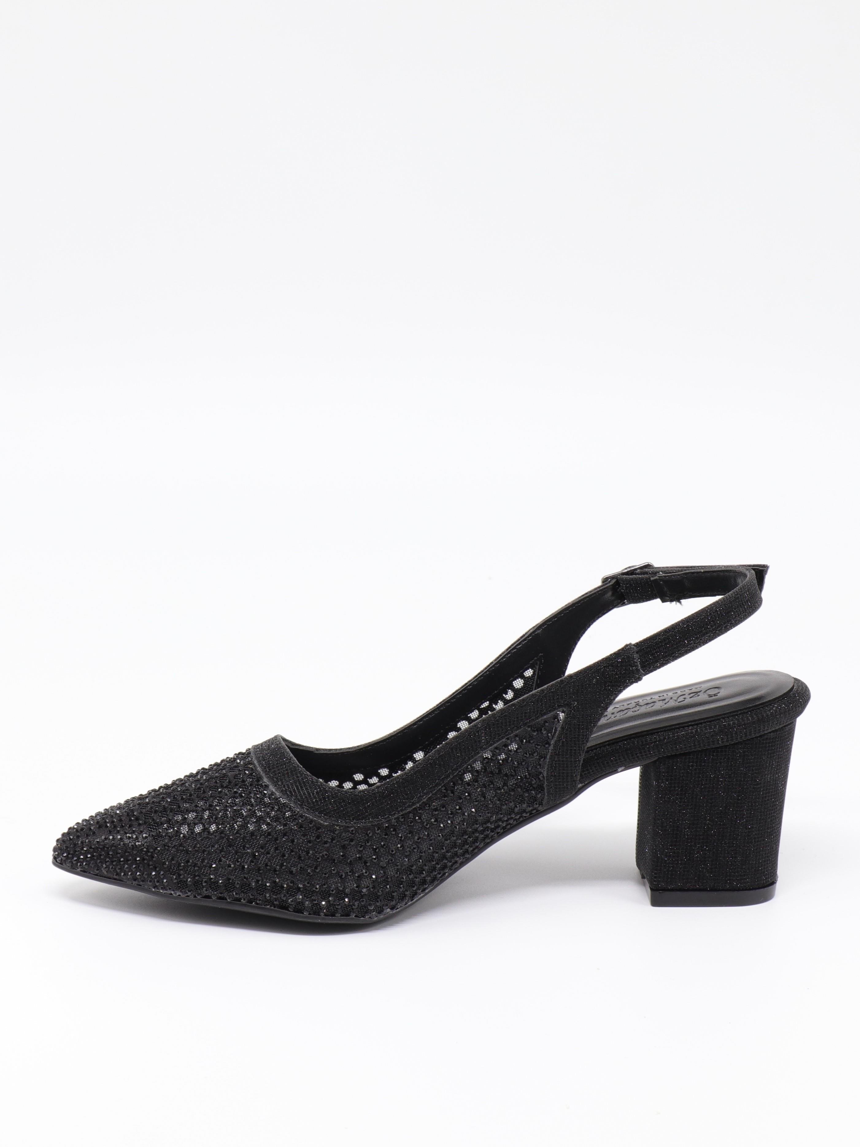Nesil Shoes Özma 4045 Siyah Topuklu A. Açık Kadın Ayakkabı