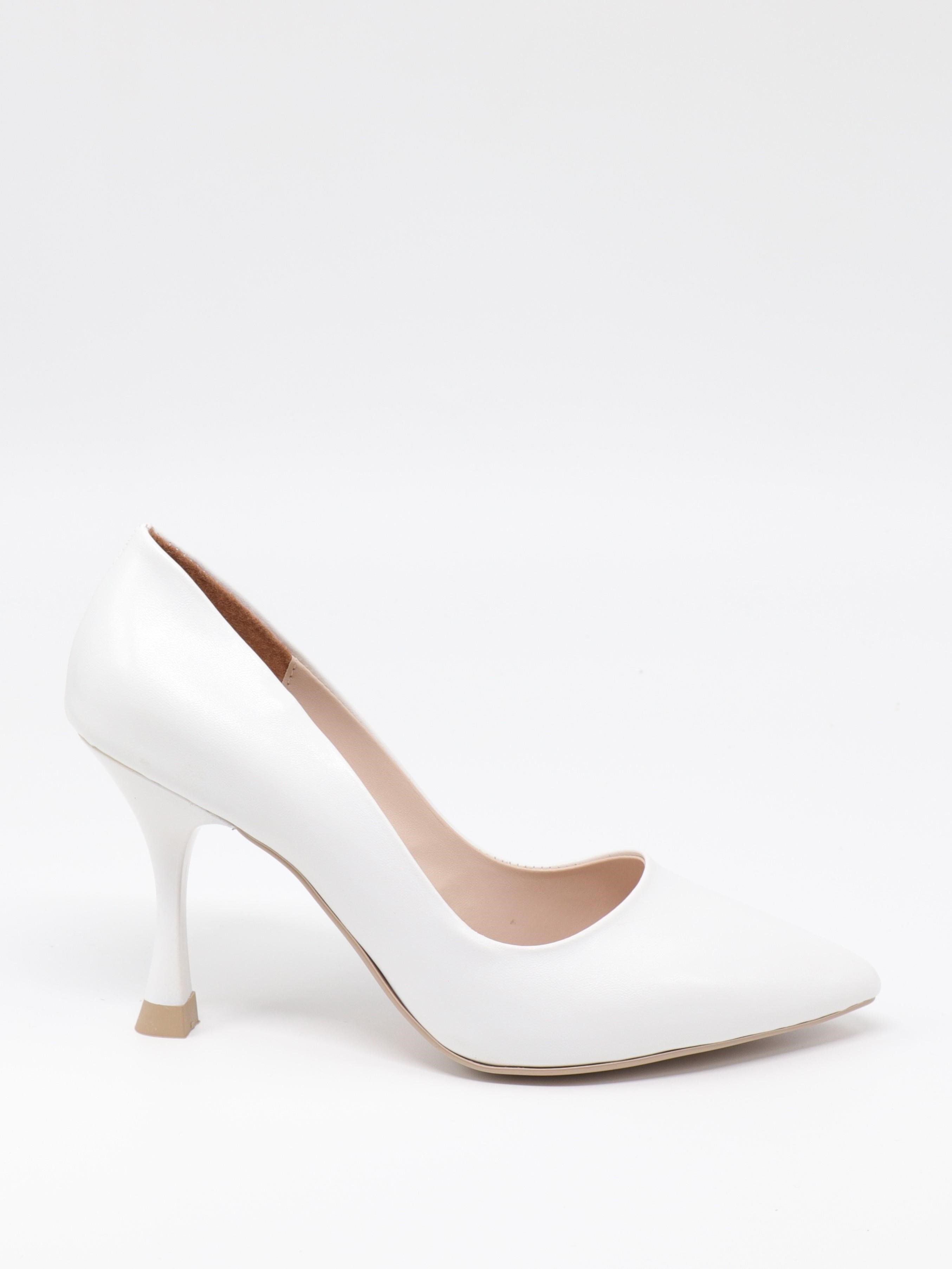 Nesil Shoes Özma 497 Beyaz Topuklu Kadın Stiletto