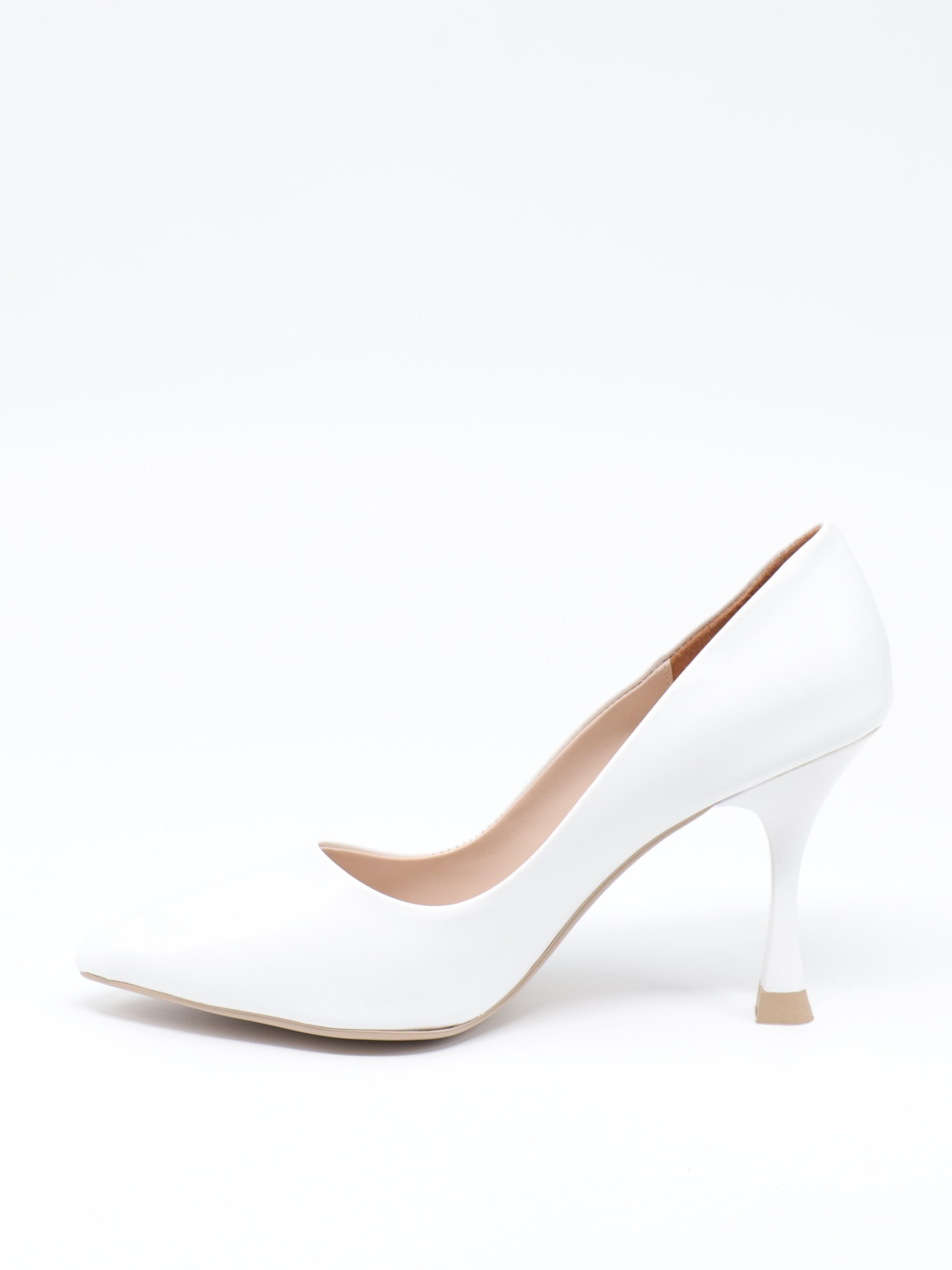 Nesil Shoes Özma 497 Beyaz Topuklu Kadın Stiletto