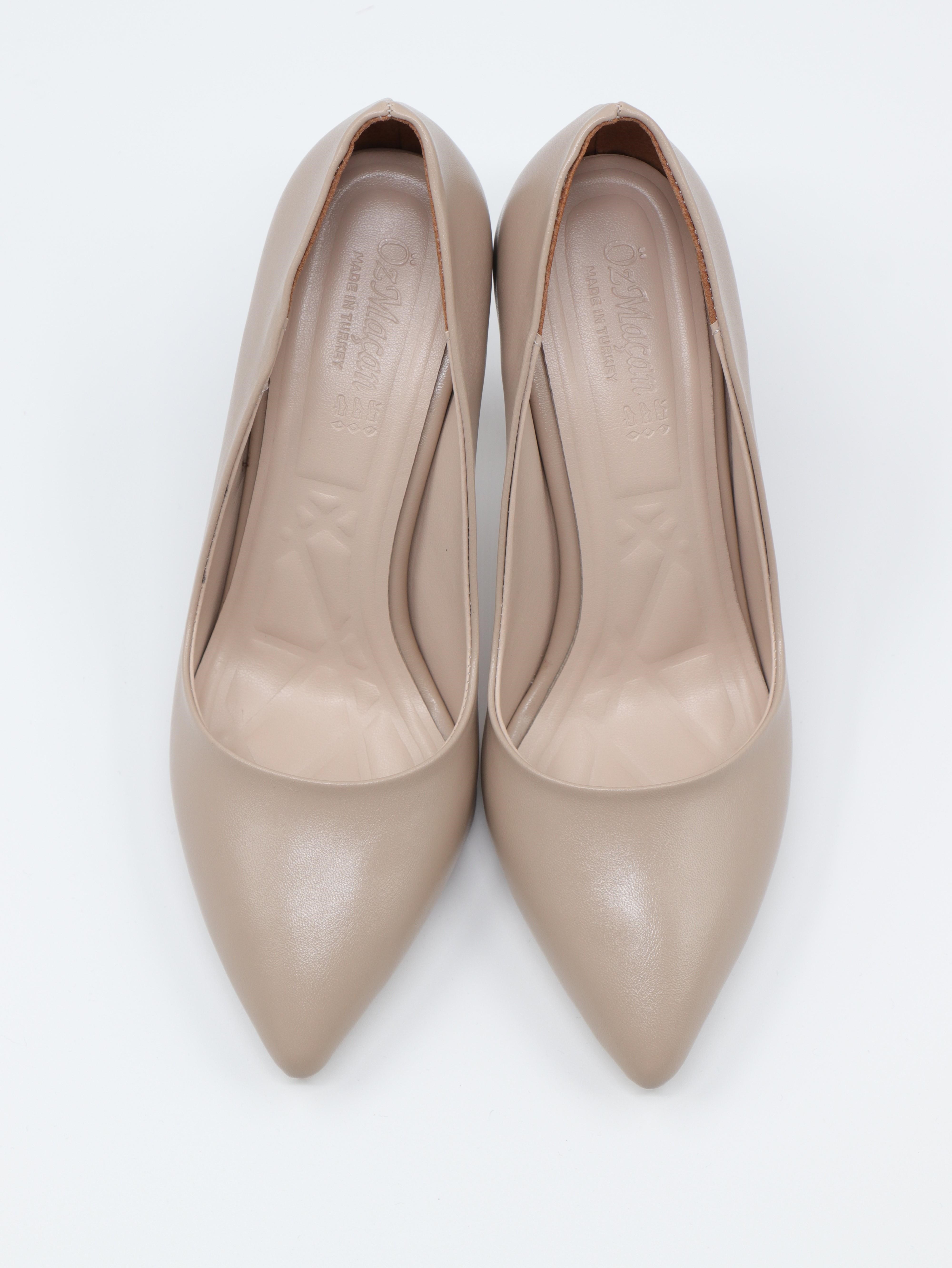 Nesil Shoes Özma 499 Vizon Topuklu Kadın Stiletto
