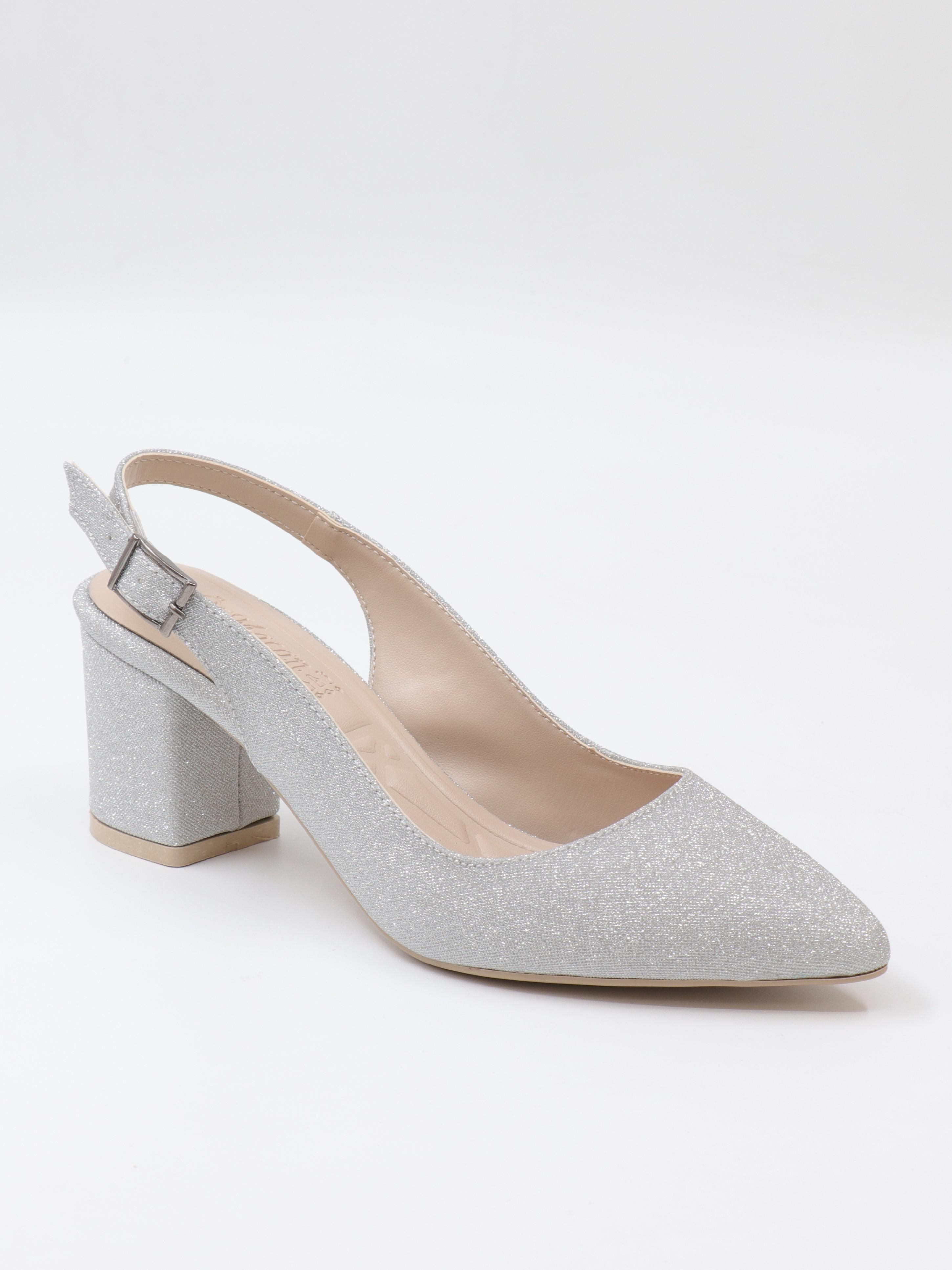 Nesil Shoes Özma 7004-1 Gümüş Simli Kadın Sandalet