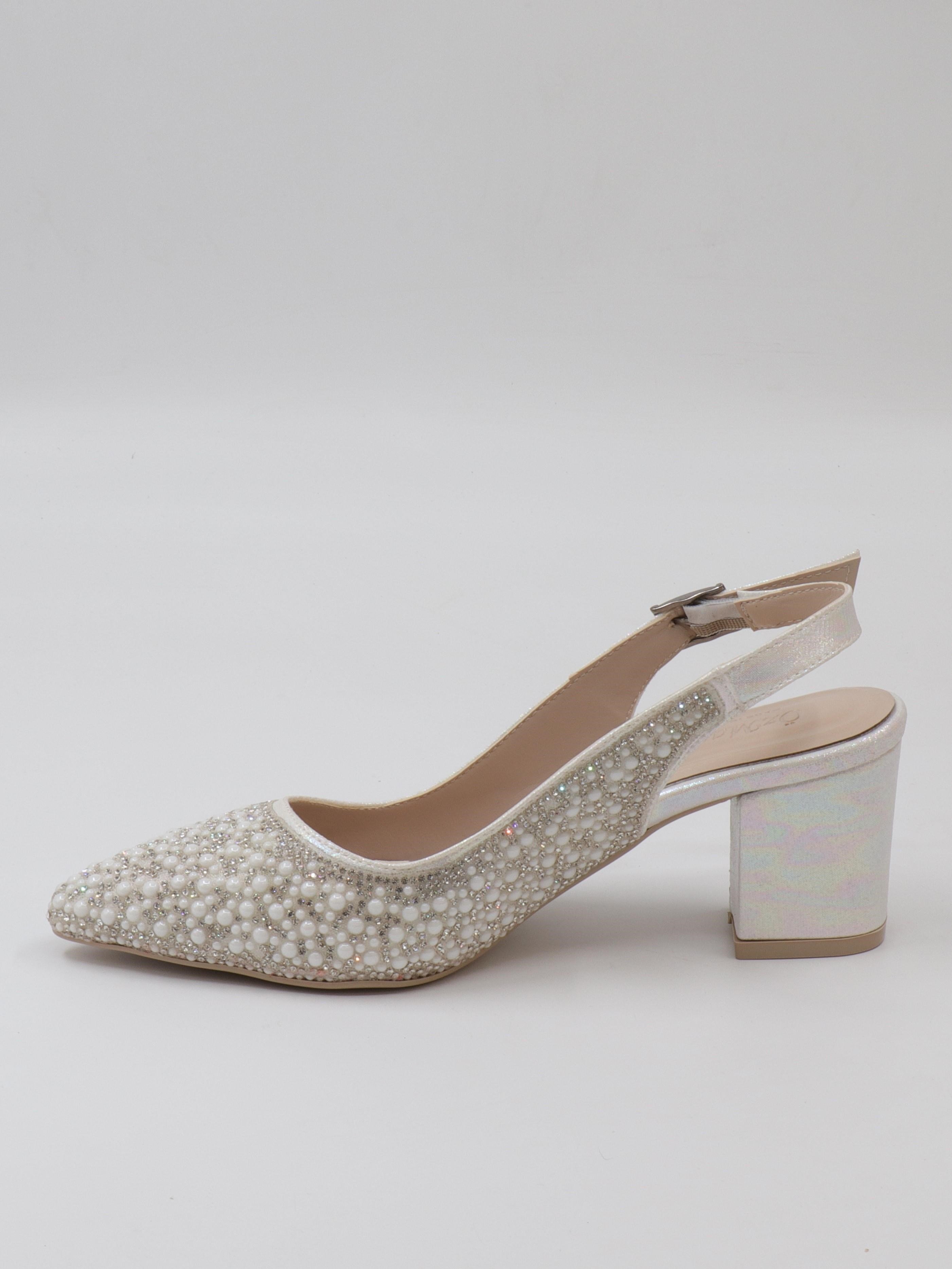 Nesil Shoes Özma 7006-2 Sedef Taşlı Kadın Sandalet