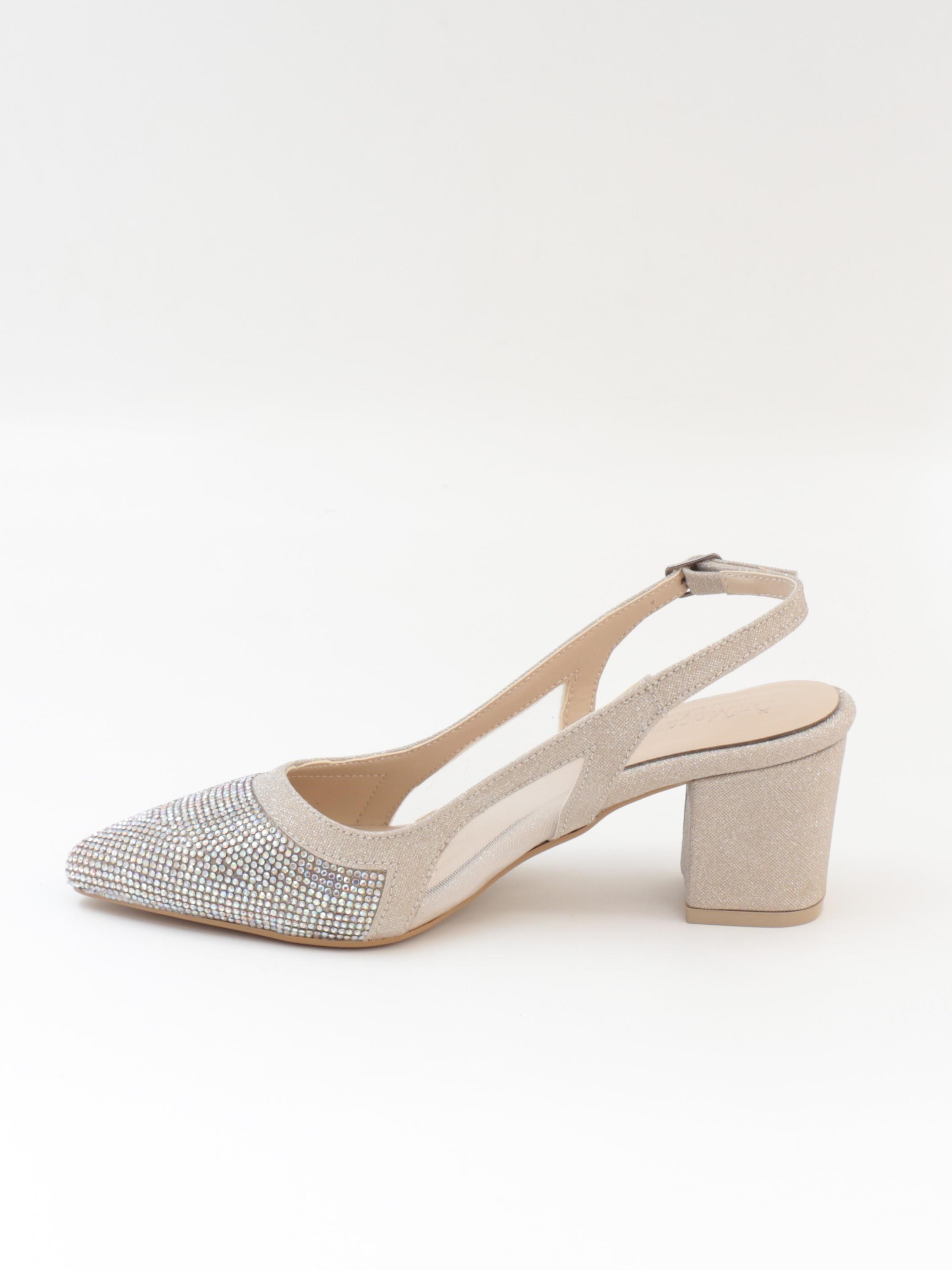 Nesil Shoes Özma 7025 Altın Taşlı Kadın Sandalet