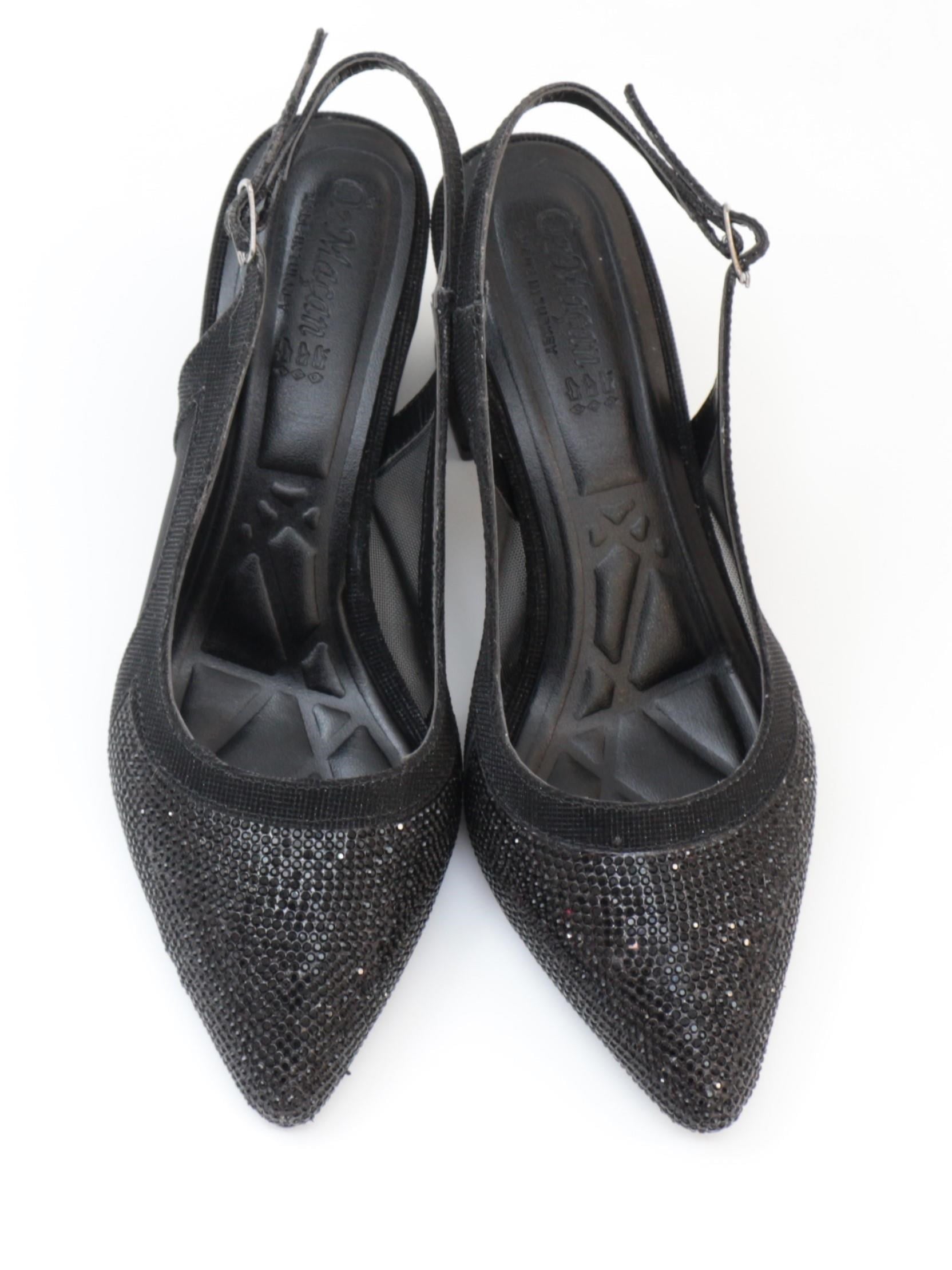 Nesil Shoes Özma 7025 Siyah Taşlı Kadın Sandalet