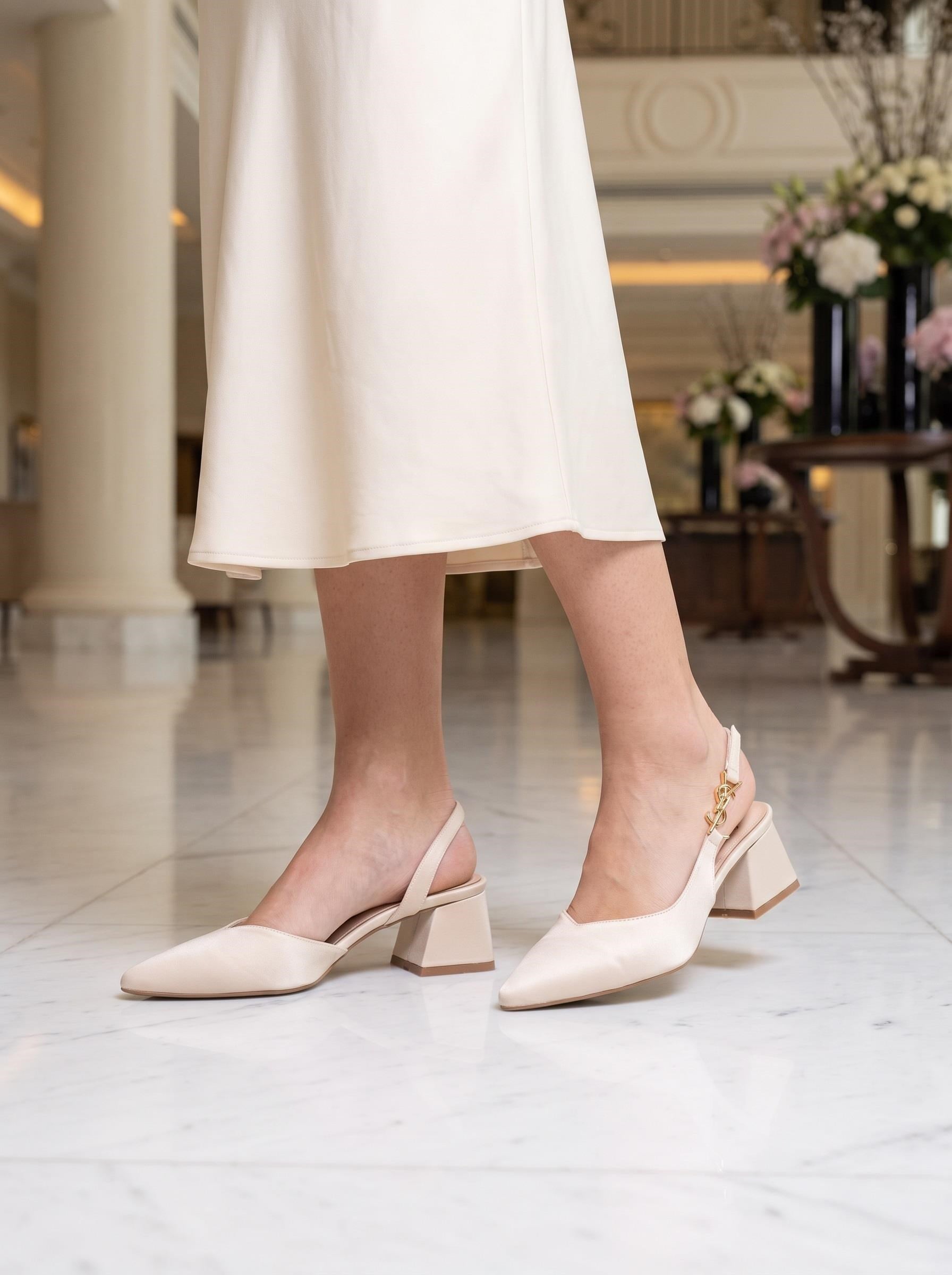 Nesil Shoes Peri 3655 Ten Saten Kadın Sandalet