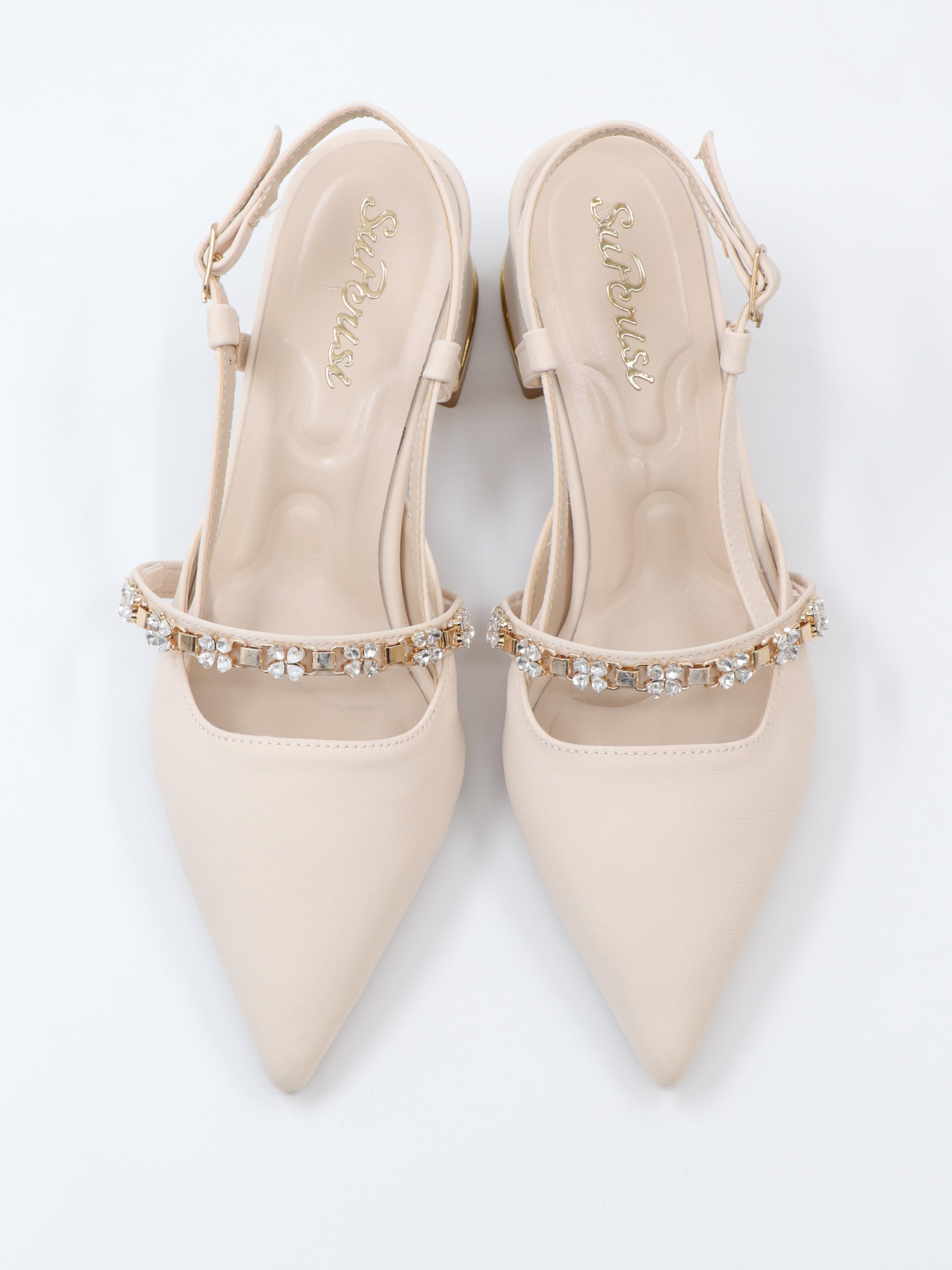 Nesil Shoes Peri 3691 Ten Saten Kadın Sandalet