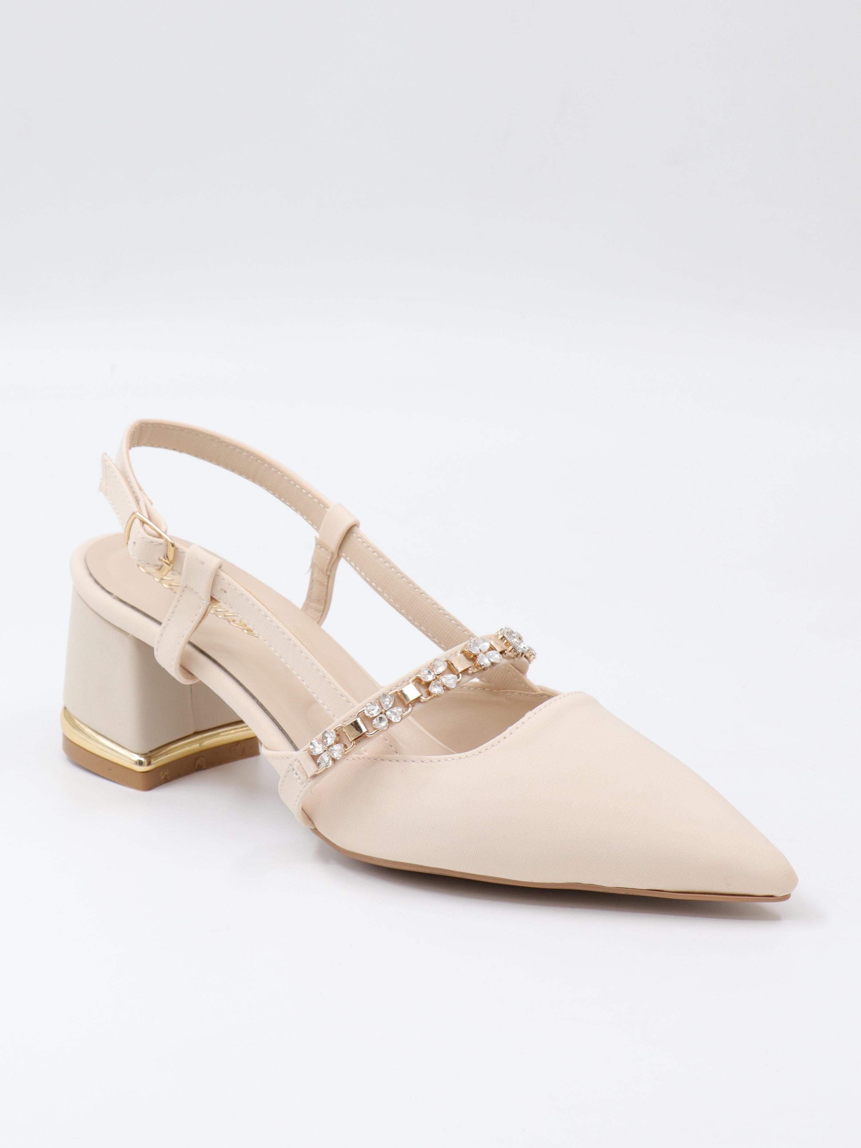 Nesil Shoes Peri 3691 Ten Saten Kadın Sandalet