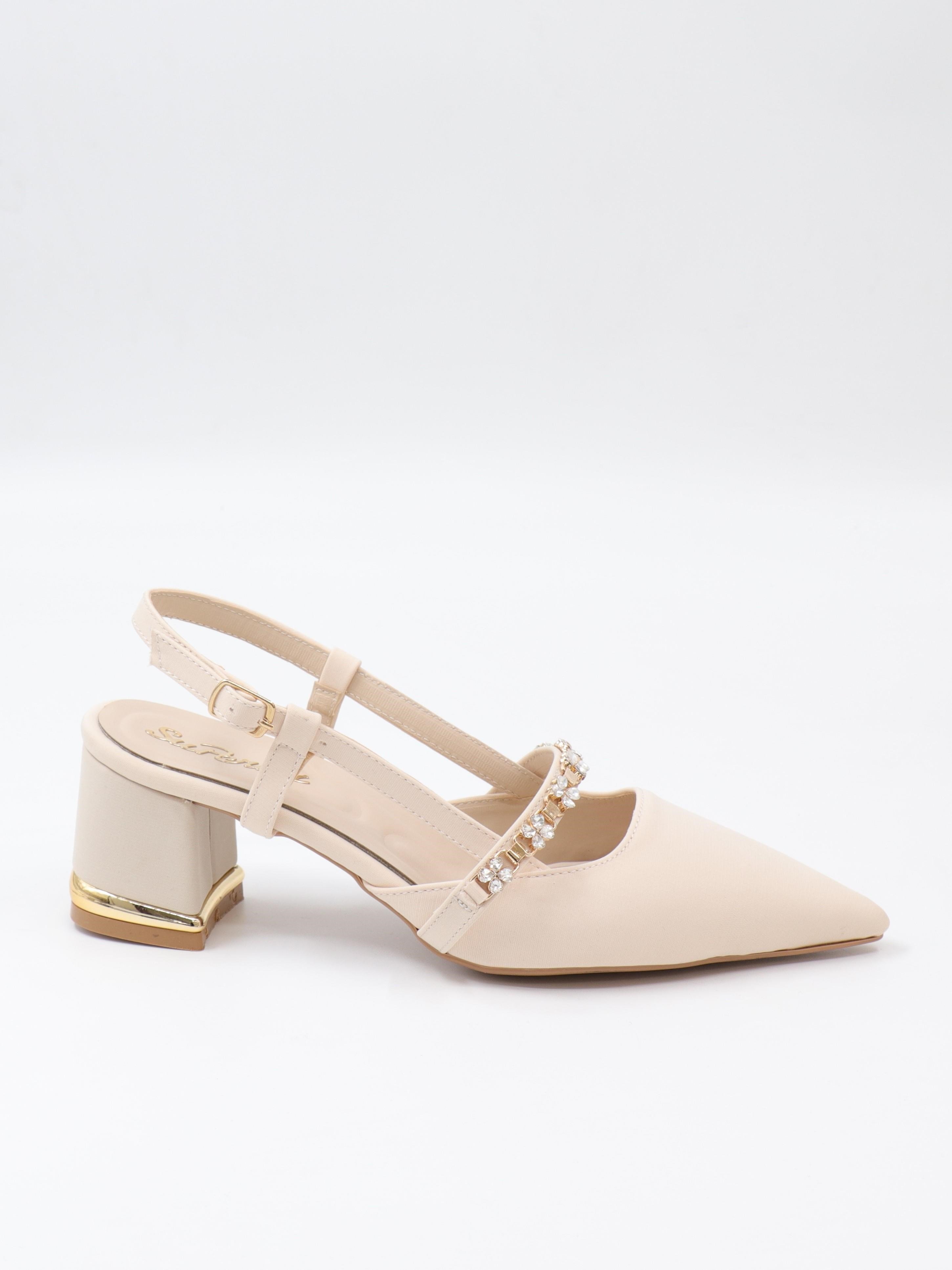 Nesil Shoes Peri 3691 Ten Saten Kadın Sandalet