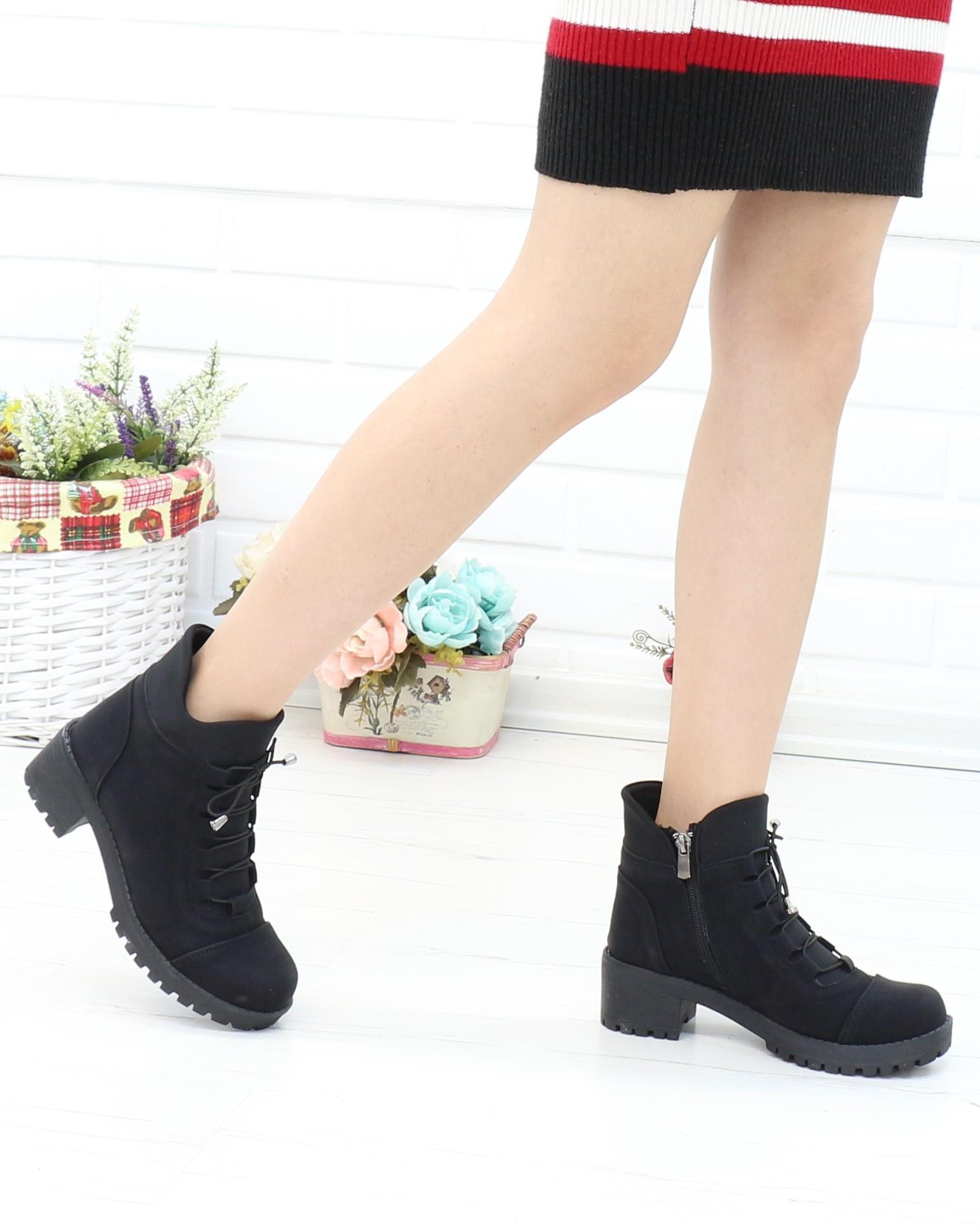 Nesil Shoes Sdf 051 Siyah Zümrüt Kışlık Boğazı Strech Kadın Bot