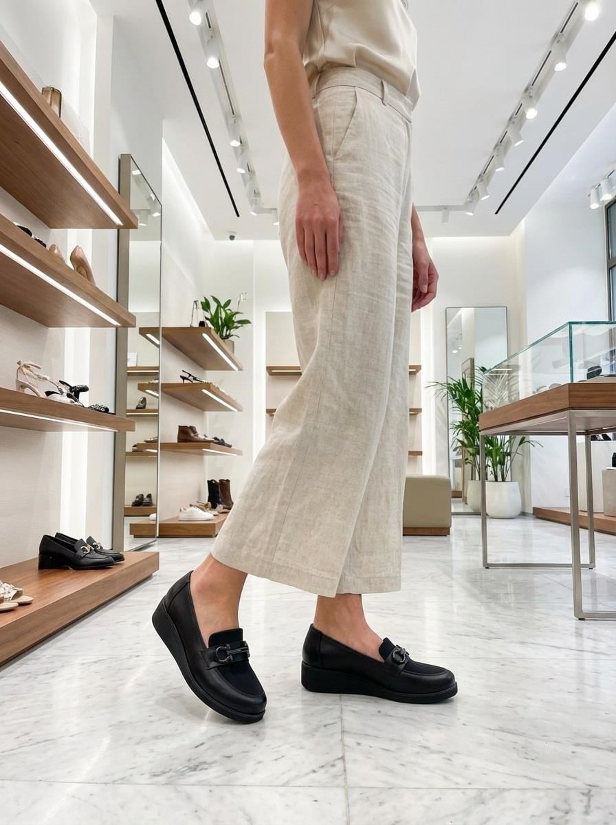 Nesil Shoes Sdf D23 Dolgu Topuk Kadın Ayakkabı