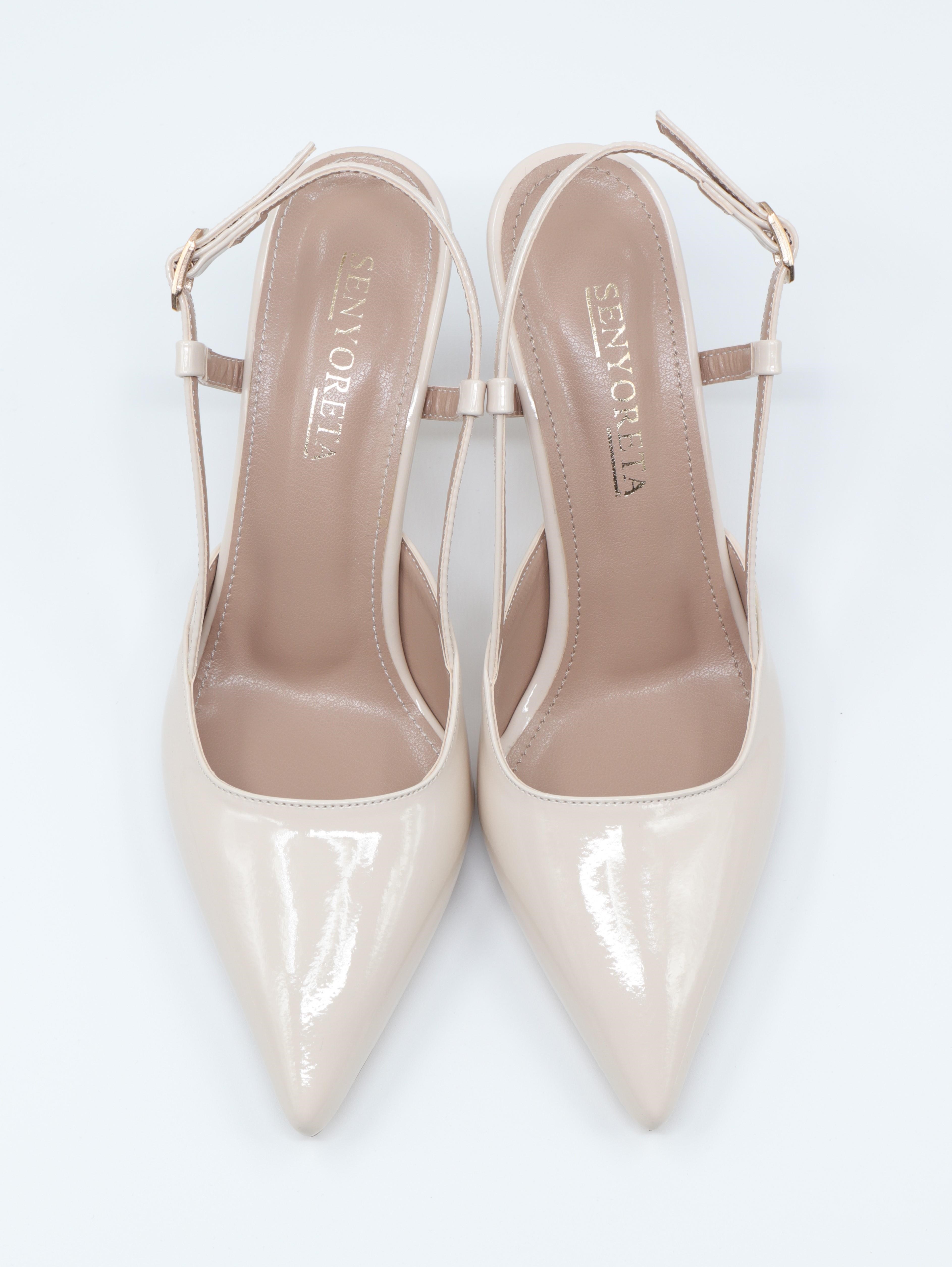 Nesil Shoes Senyo 024 Ten Rugan Topuklu Kadın Sandalet