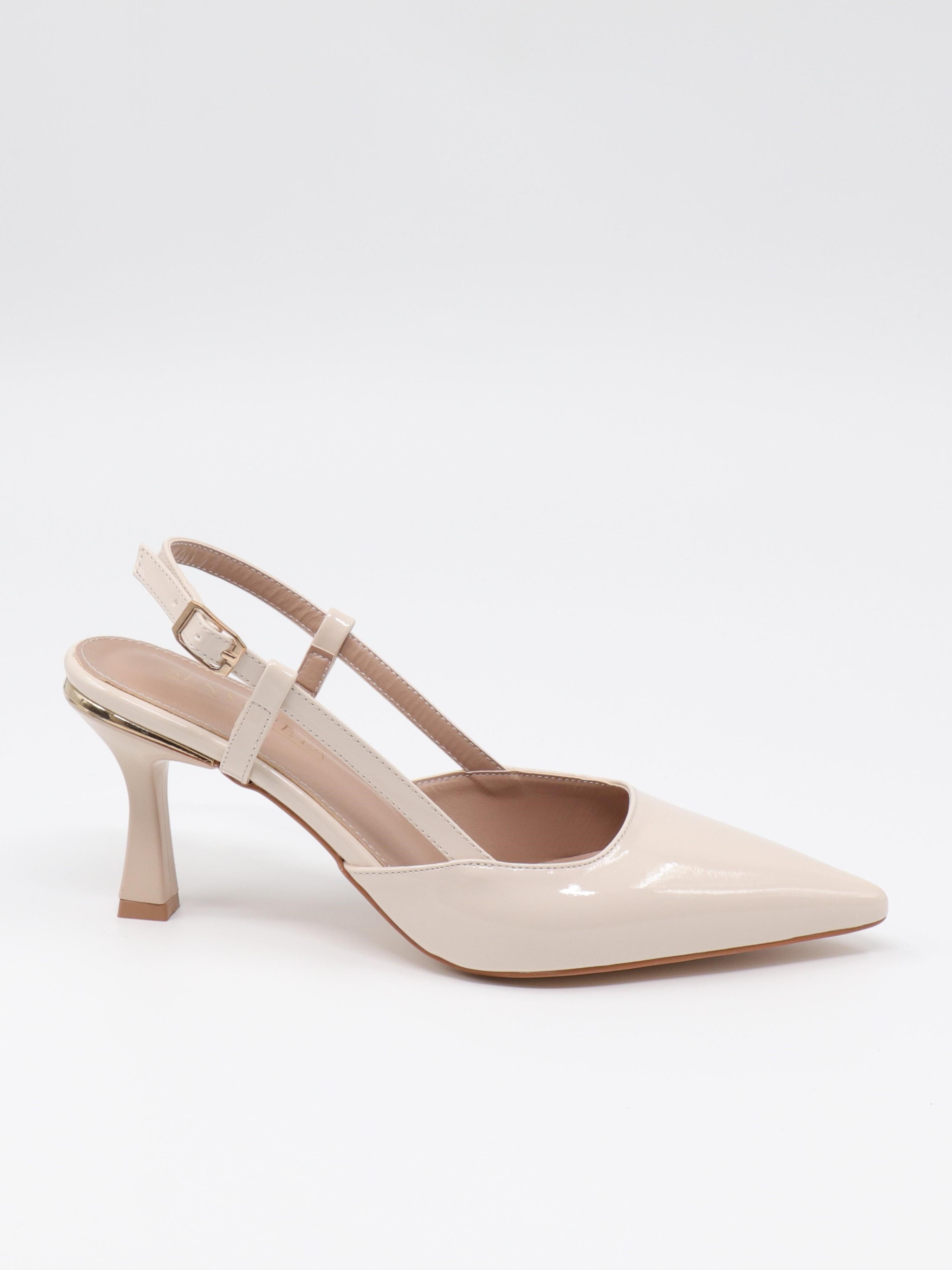 Nesil Shoes Senyo 024 Ten Rugan Topuklu Kadın Sandalet
