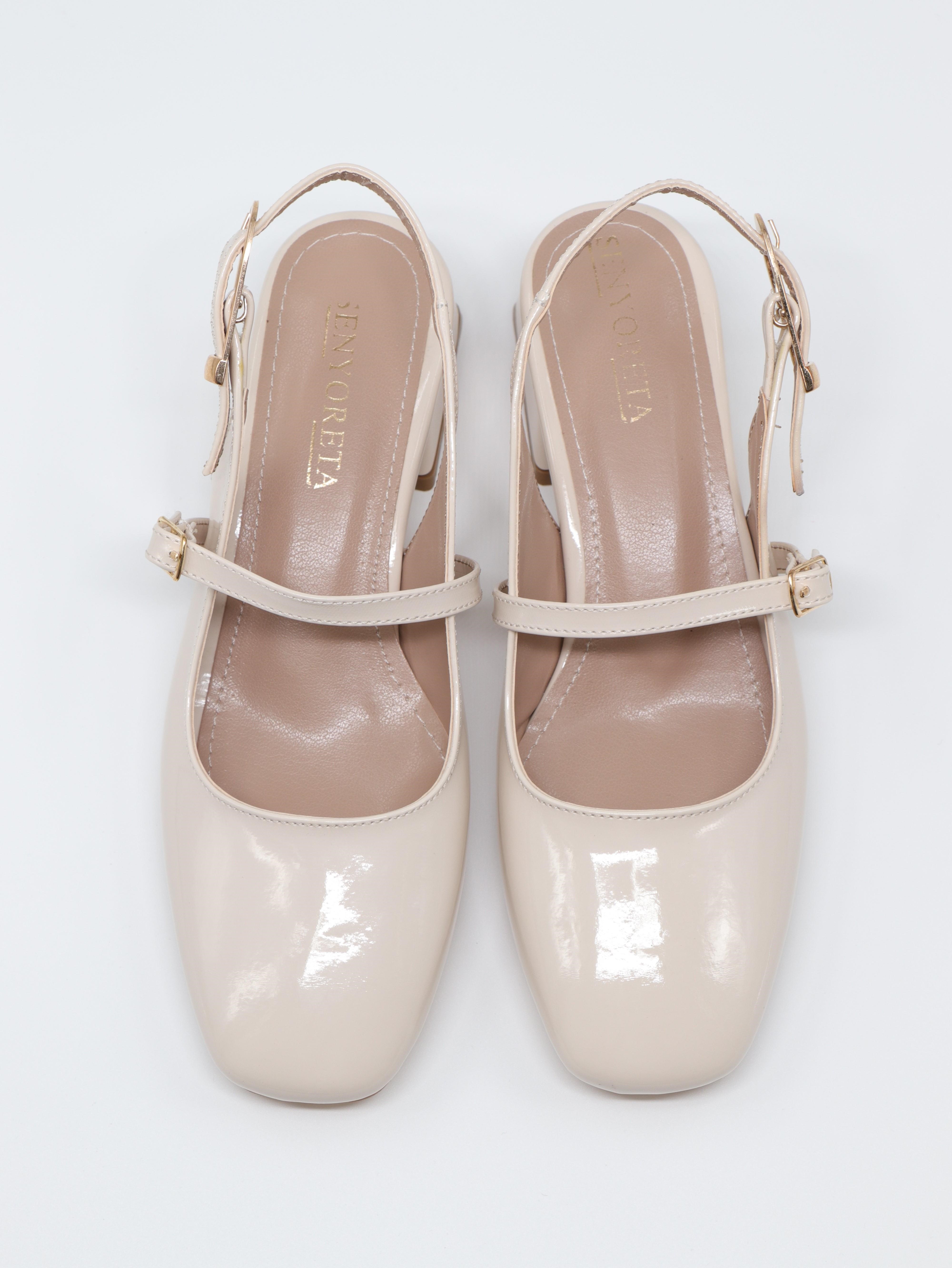 Nesil Shoes Senyo 405 Ten Rugan Tokalı Kadın Sandalet