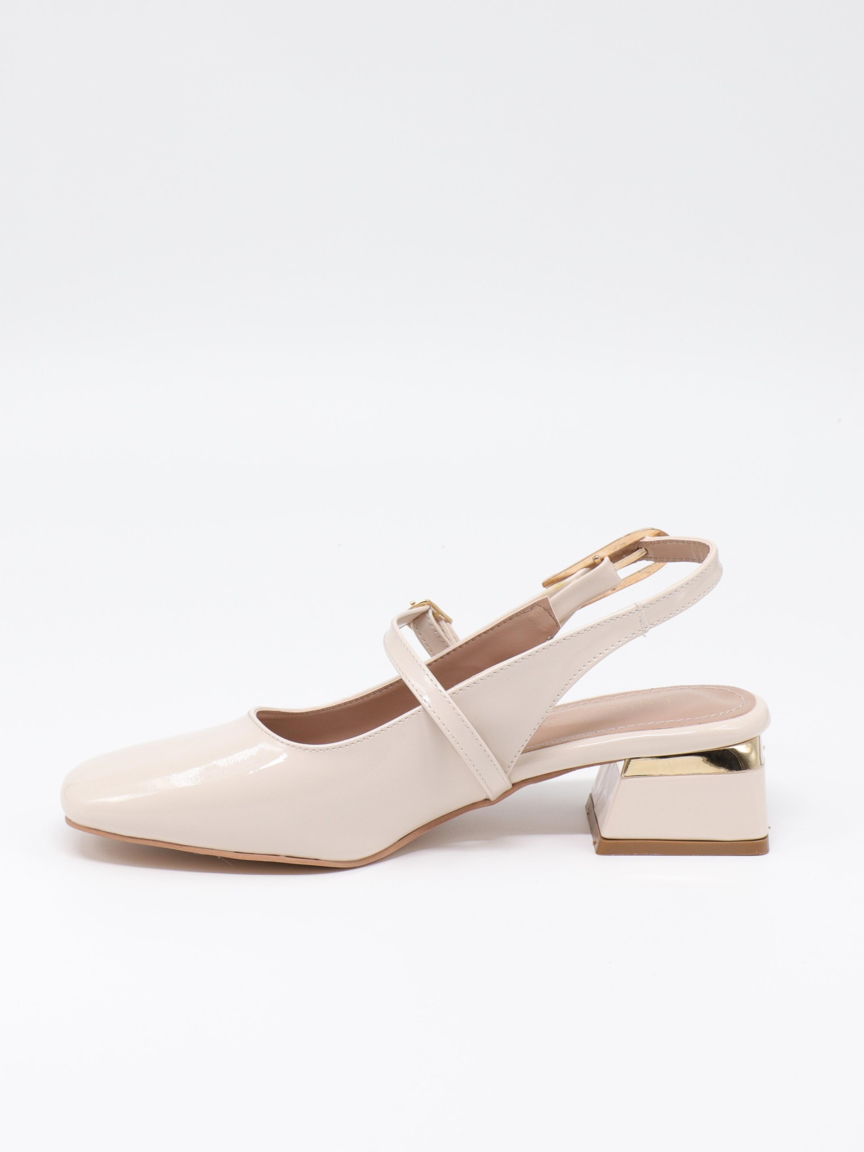 Nesil Shoes Senyo 405 Ten Rugan Tokalı Kadın Sandalet