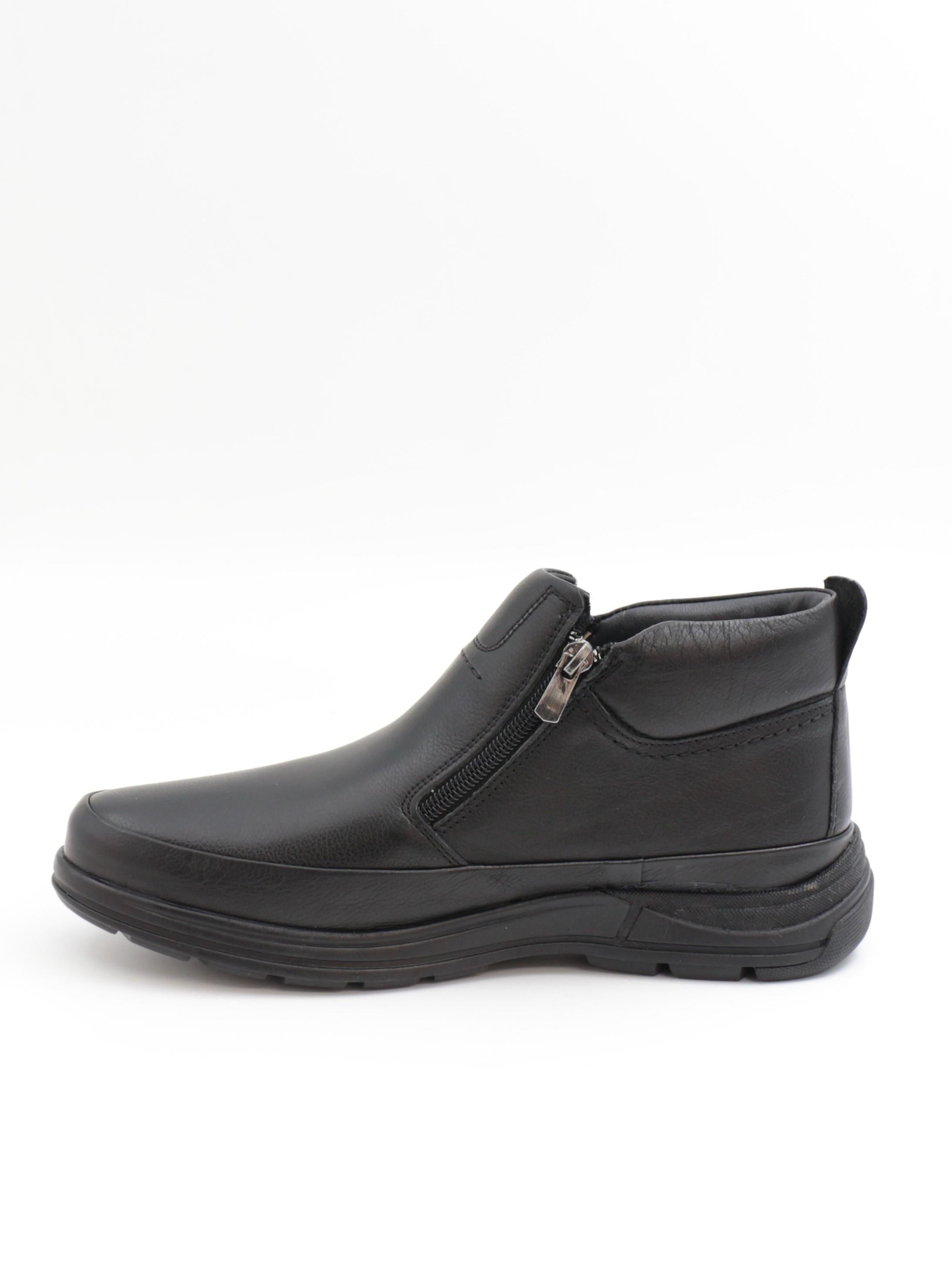 Nesil Shoes Showmen 241-1 Siyah Hakiki Deri Kürklü Erkek Bot