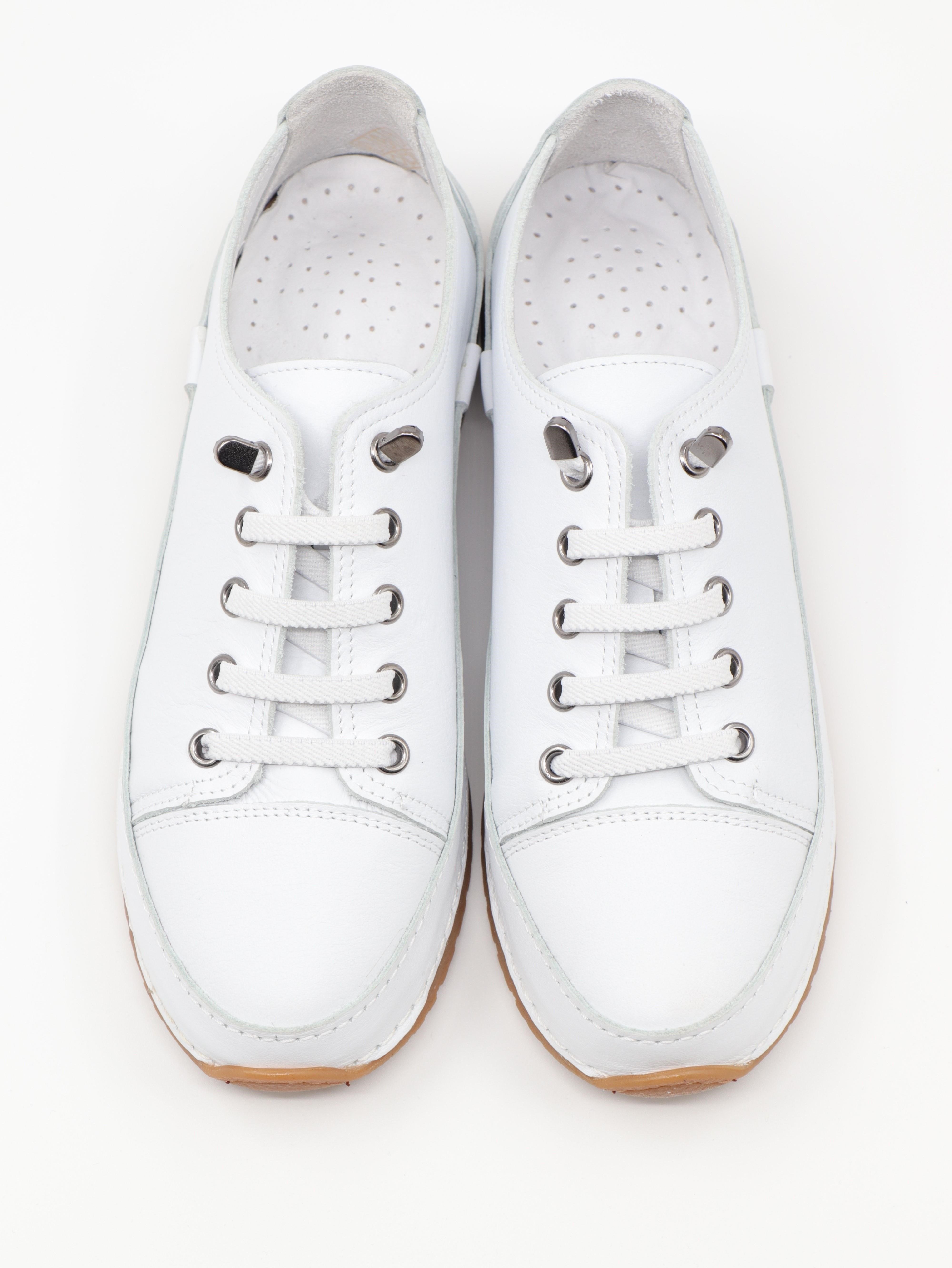 Nesil Shoes Spil Rc1 Beyaz Hakiki Deri Kadın Ayakkabı