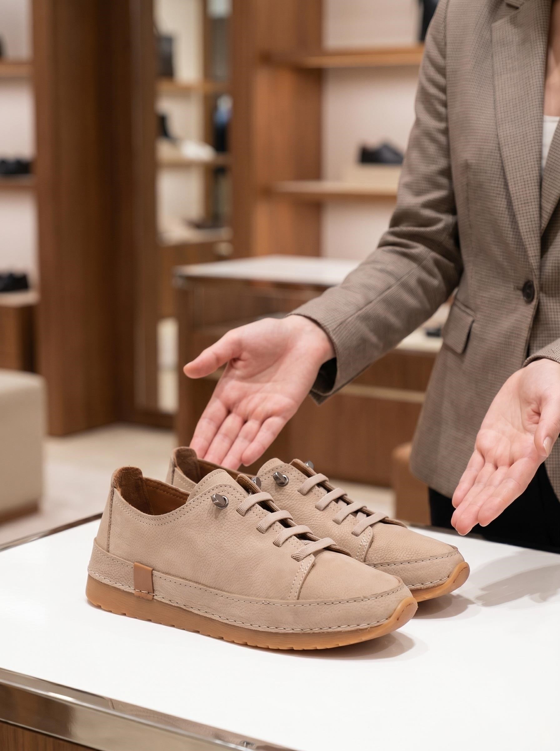 Nesil Shoes Spil Rc2 Vizon Nubuk Hakiki Deri Kadın Ayakkabı