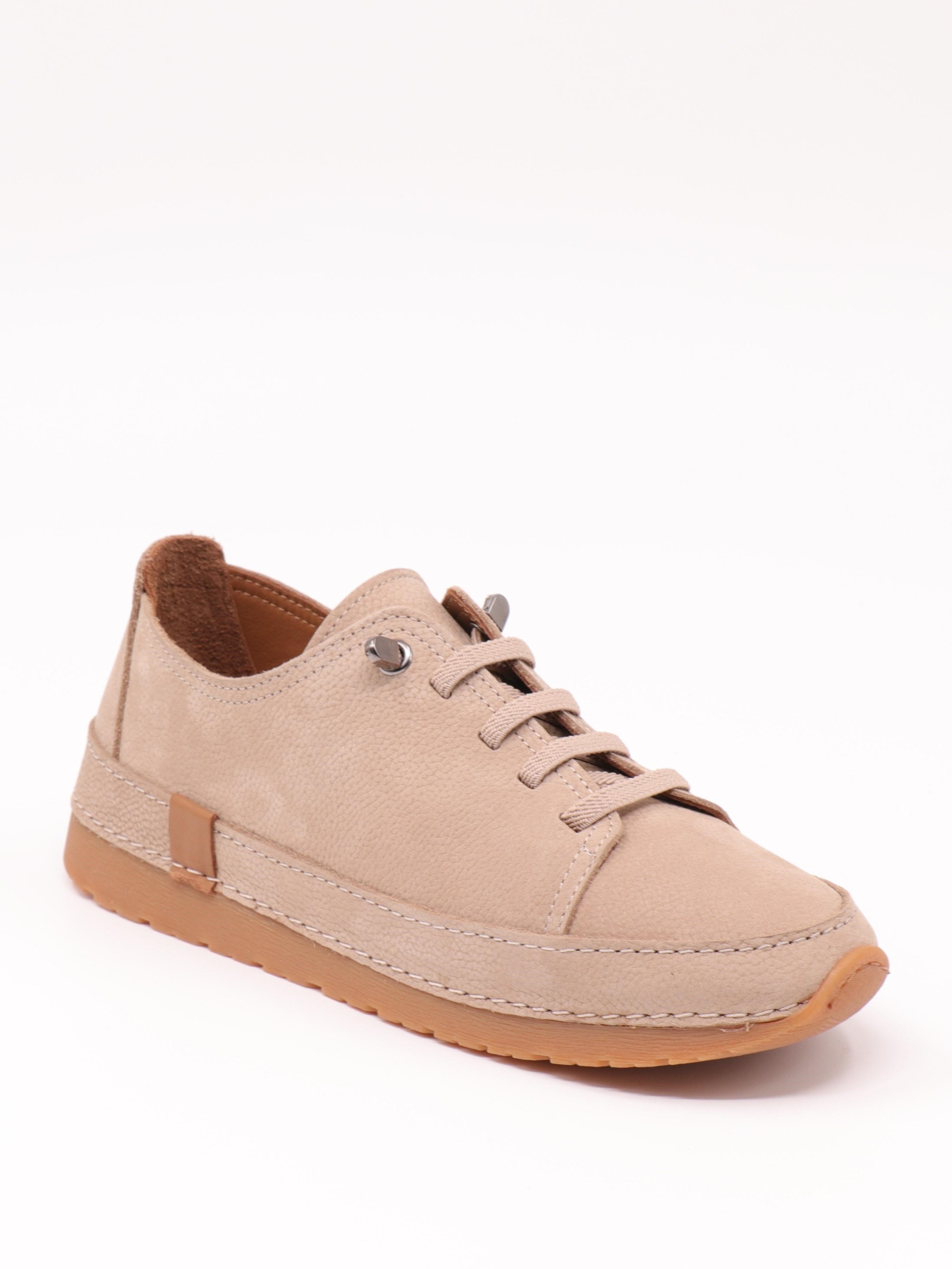 Nesil Shoes Spil Rc2 Vizon Nubuk Hakiki Deri Kadın Ayakkabı