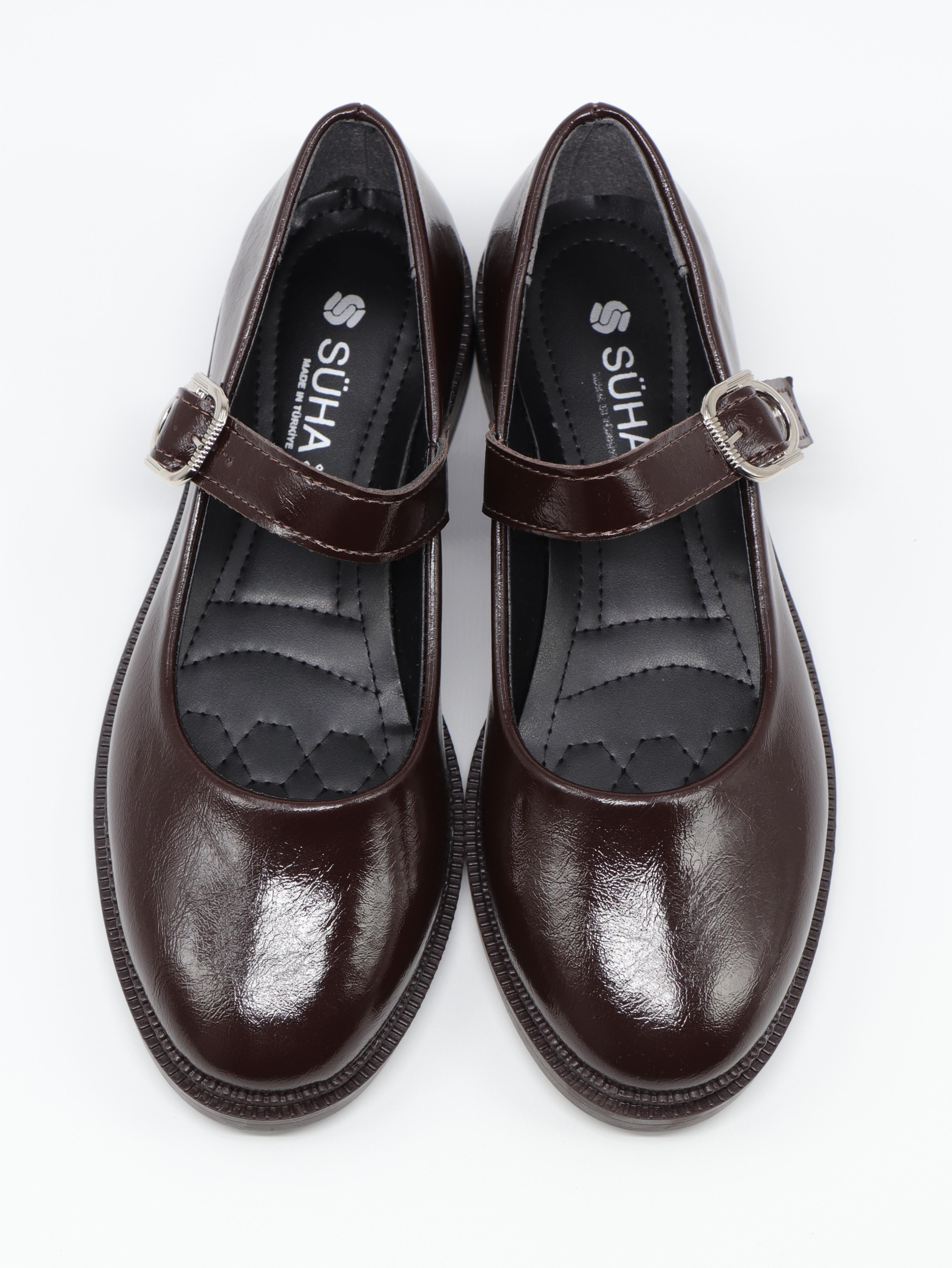 Nesil Shoes Süha 250 Khv Krşk Rgn Tokalı Balerin Kadın Babet