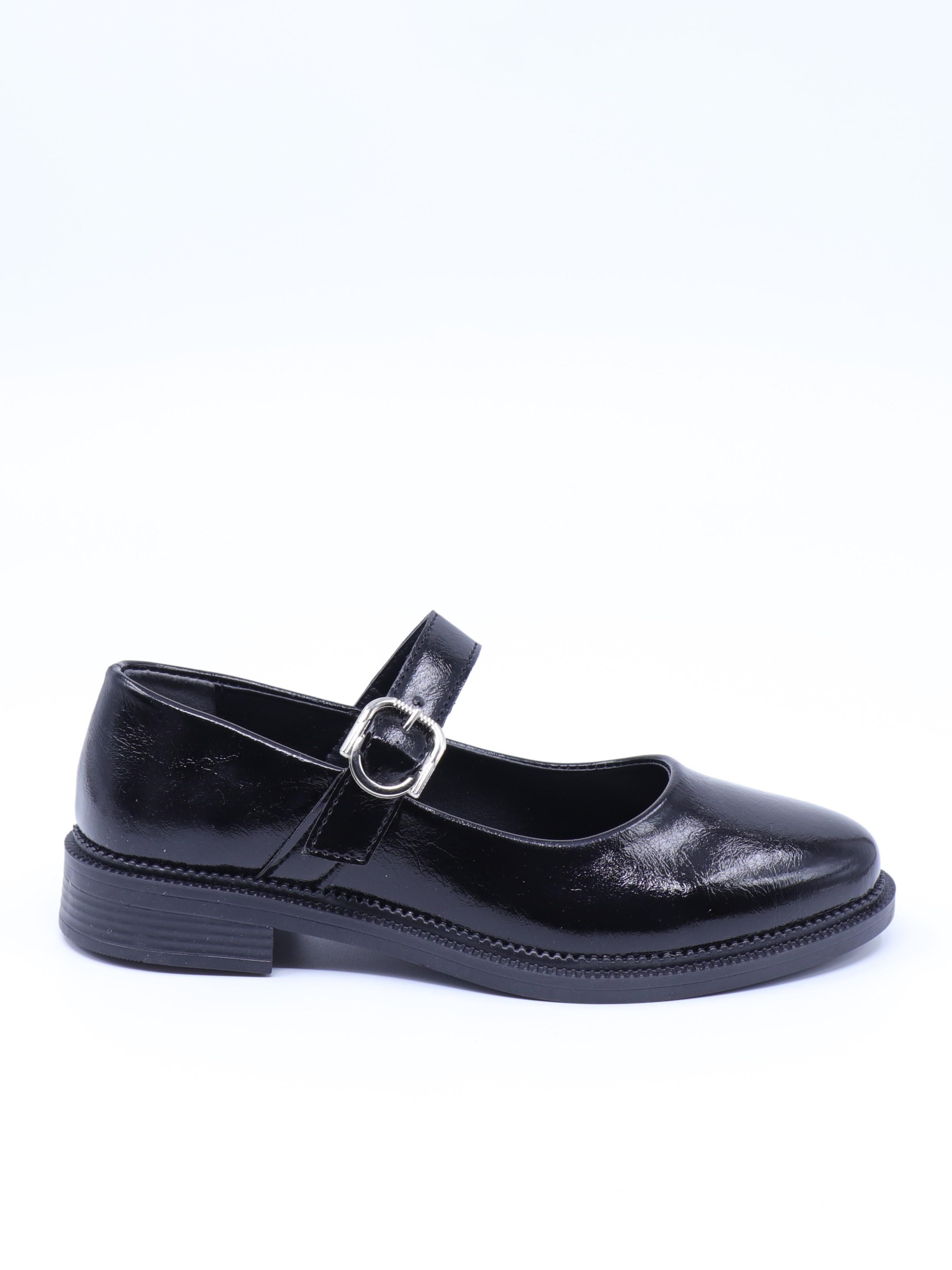 Nesil Shoes Süha 250 Syh Krşk Rgn Tokalı Balerin Kadın Babet