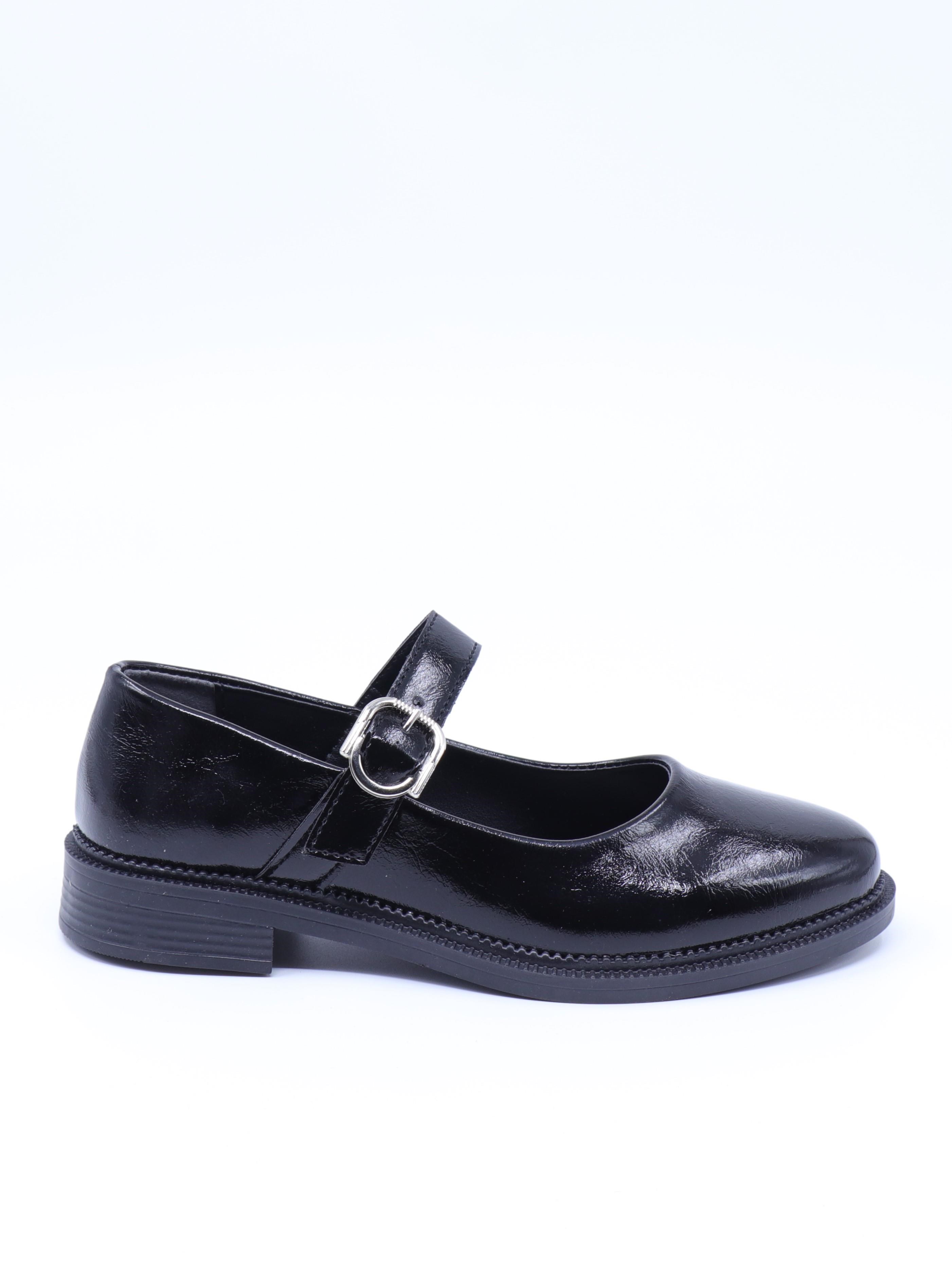 Nesil Shoes Süha 250 Syh Krşk Rgn Tokalı Balerin Kadın Babet