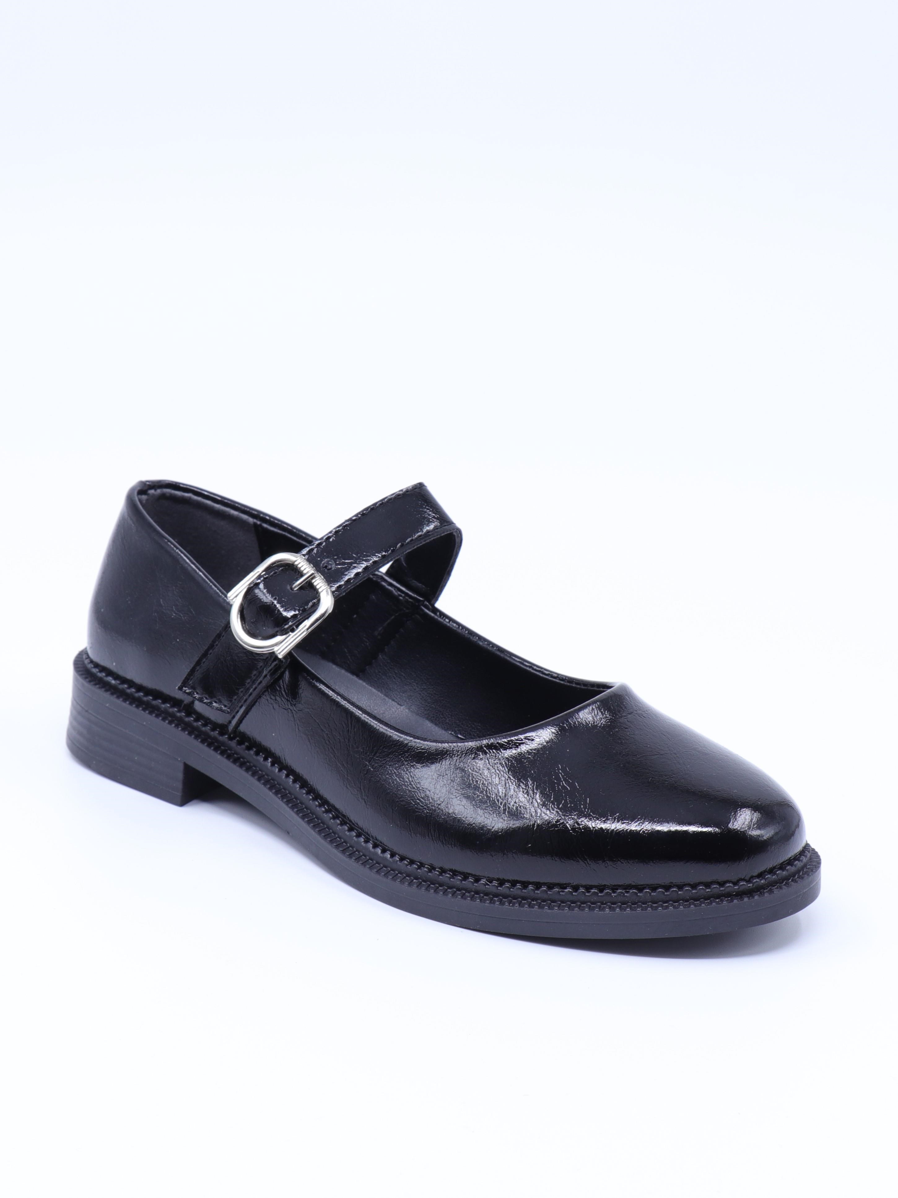 Nesil Shoes Süha 250 Syh Krşk Rgn Tokalı Balerin Kadın Babet