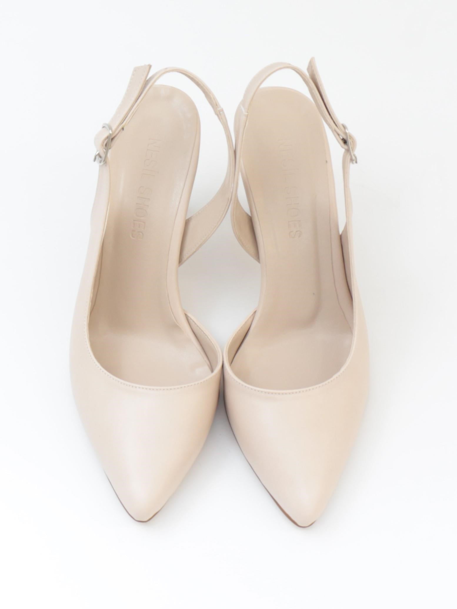 Nesil Shoes Tam 181 Ten Topuklu Kadın Sandalet