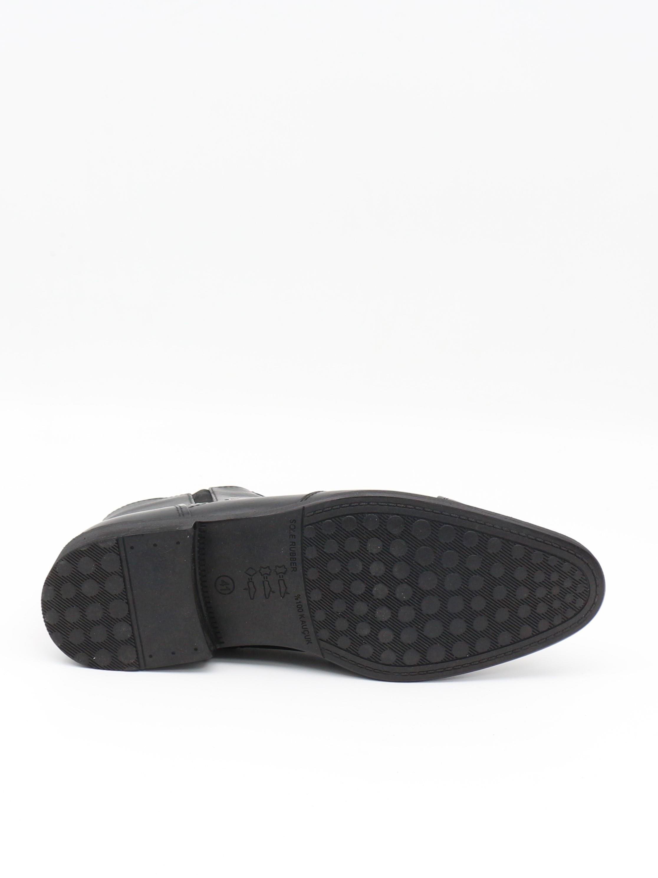 Nesil Shoes Thrtrk 2302-1 Siyah Hakiki Deri Kauçuk Taban Erkek Bot