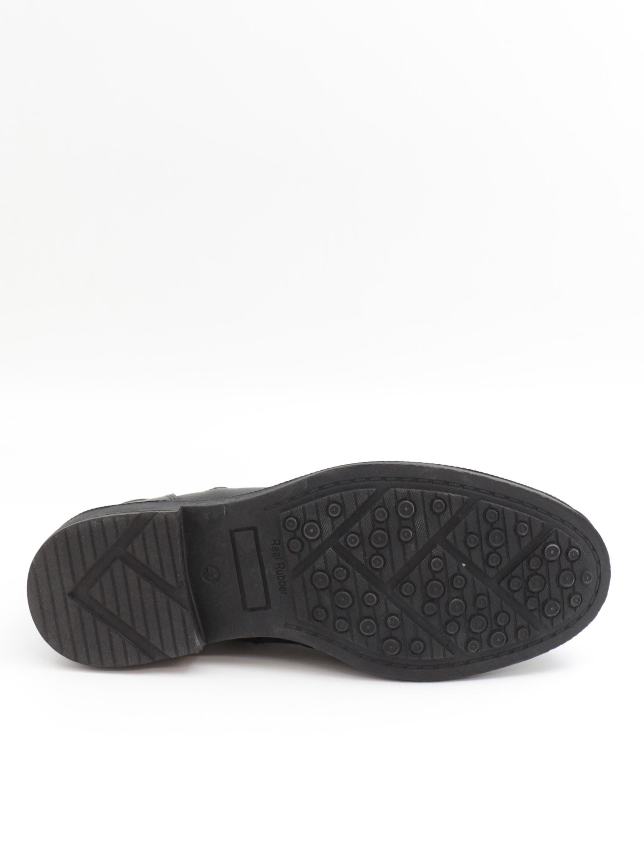 Nesil Shoes Thrtrk 905 Siyah Hakiki Deri Kauçuk Taban Erkek Bot