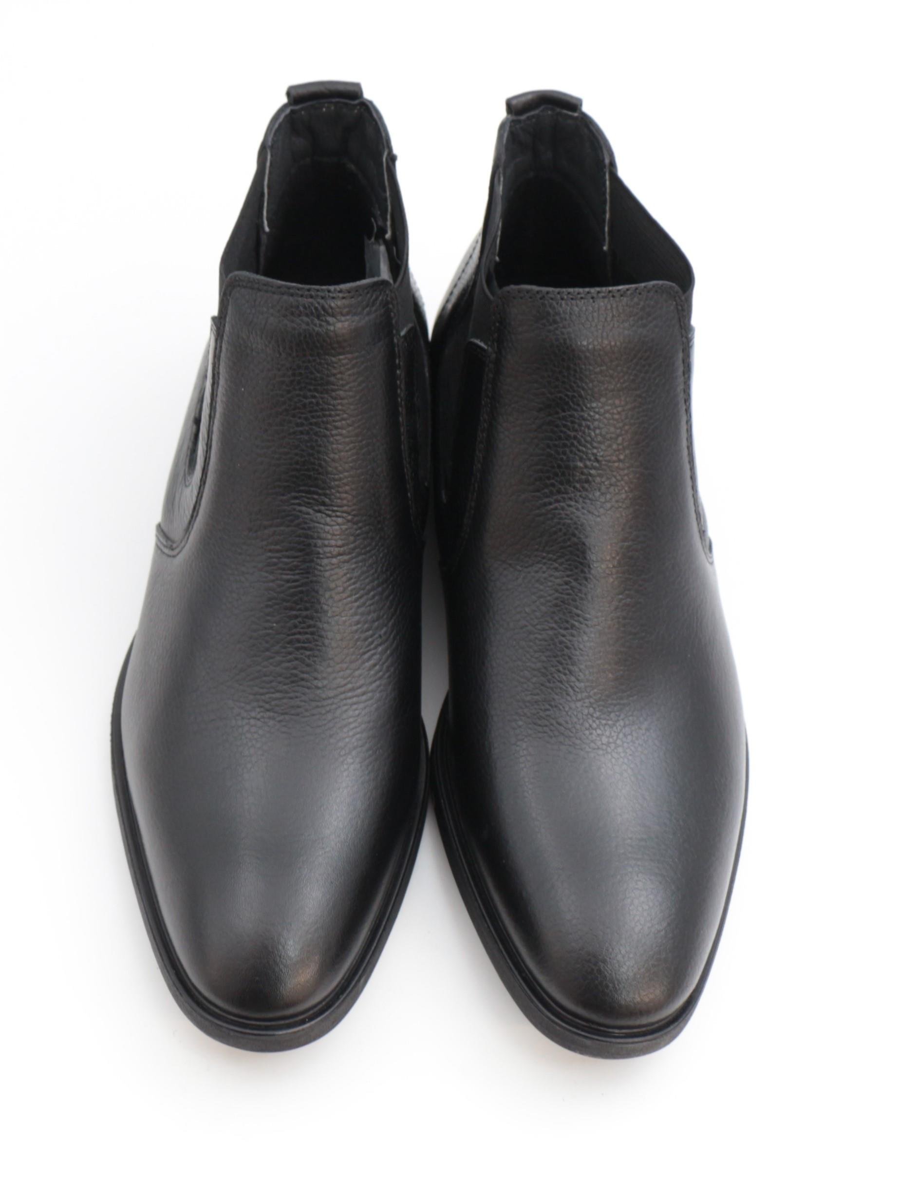 Nesil Shoes Thrtrk 908 Siyah Hakiki Deri Kauçuk Taban Erkek Bot