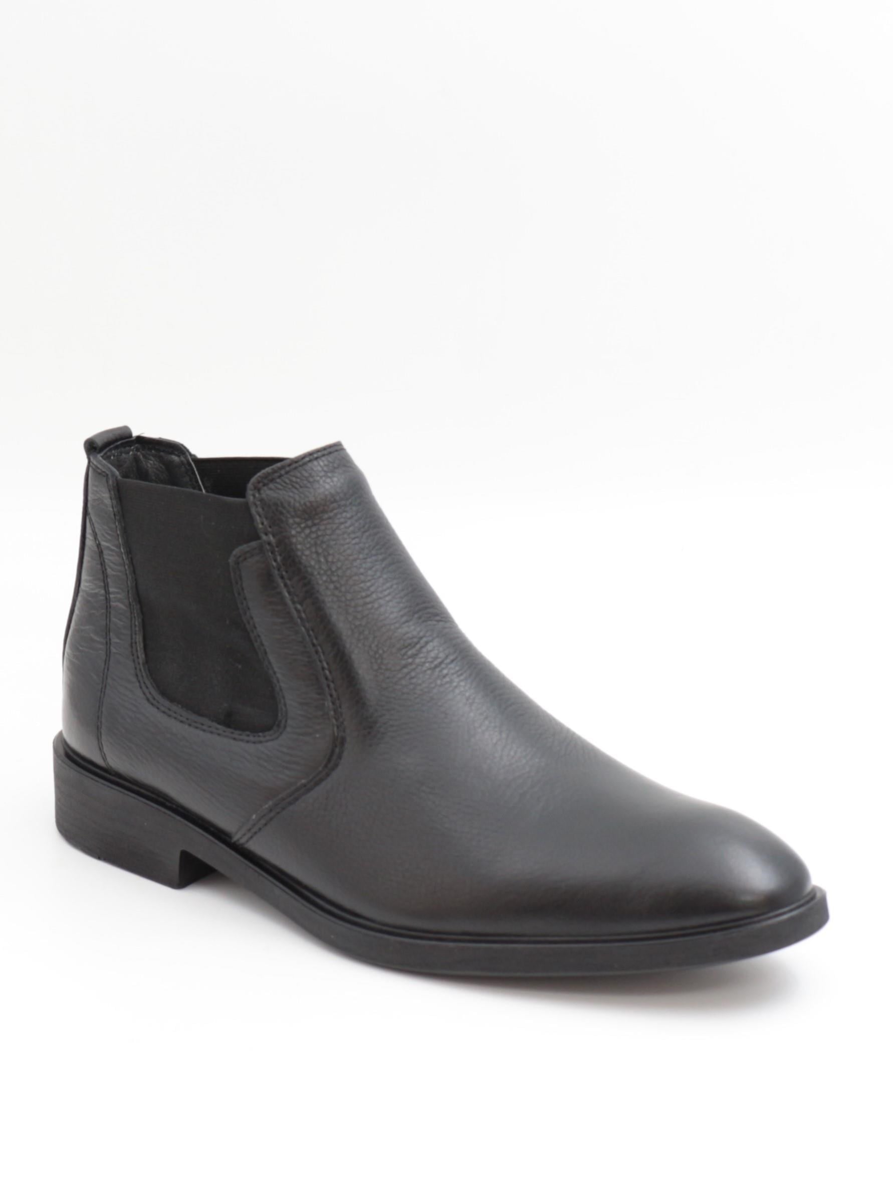 Nesil Shoes Thrtrk 908 Siyah Hakiki Deri Kauçuk Taban Erkek Bot