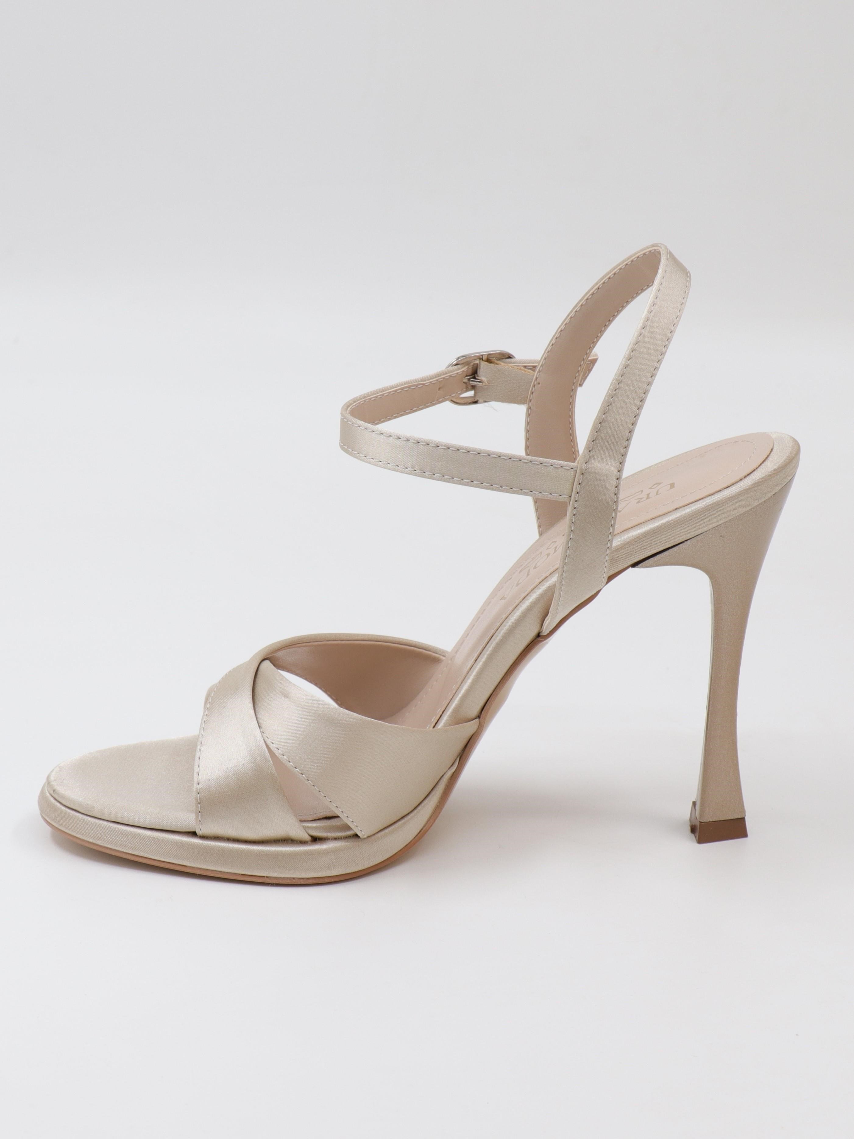 Nesil Shoes Uraz 700 Ten Saten Topuklu Kadın Sandalet