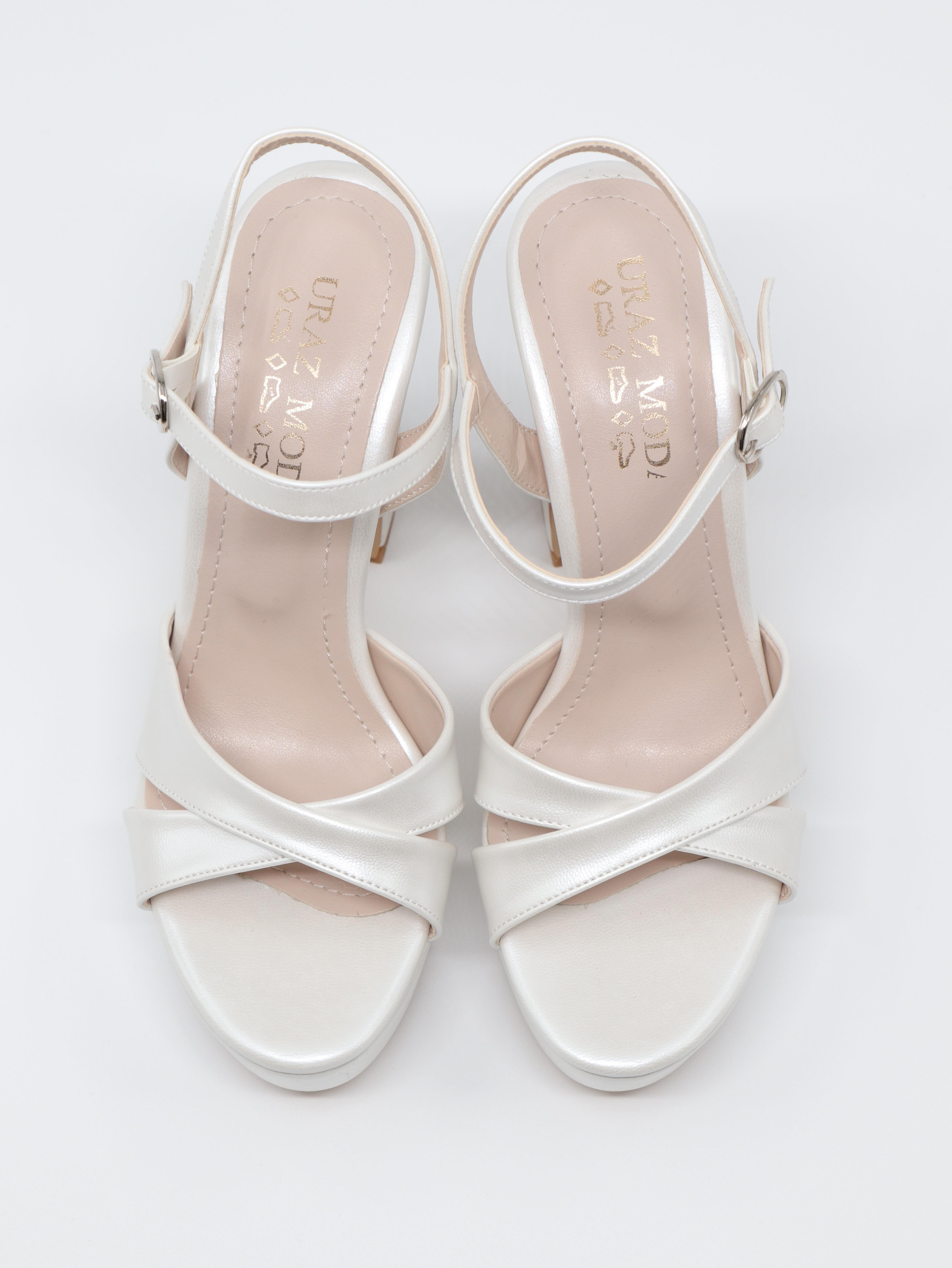 Nesil Shoes Uraz 795 Sedef Platform Kadın Sandalet