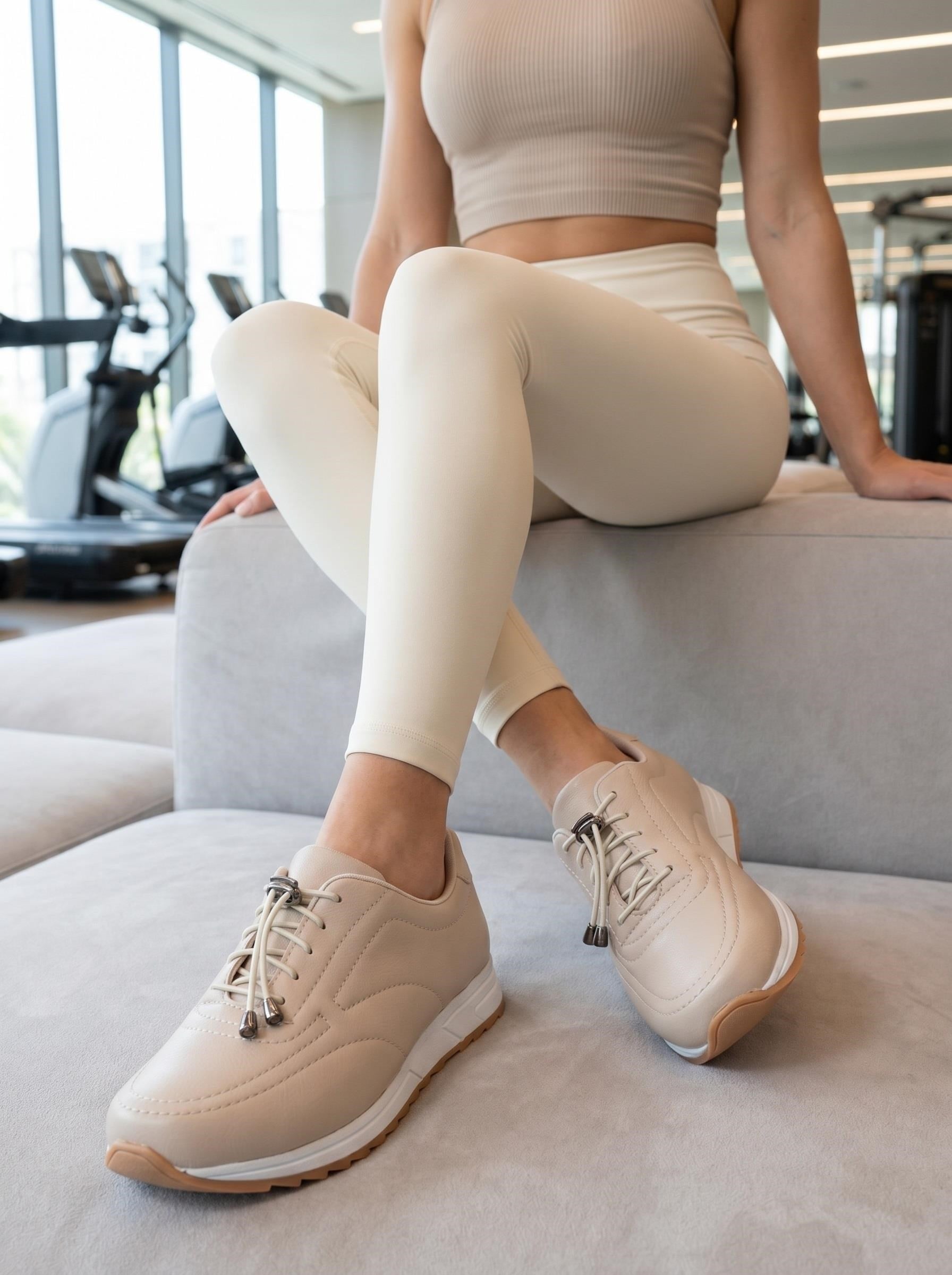 Nesil Shoes Wiss 1120 Bej Anatomik Kadın Sneakers
