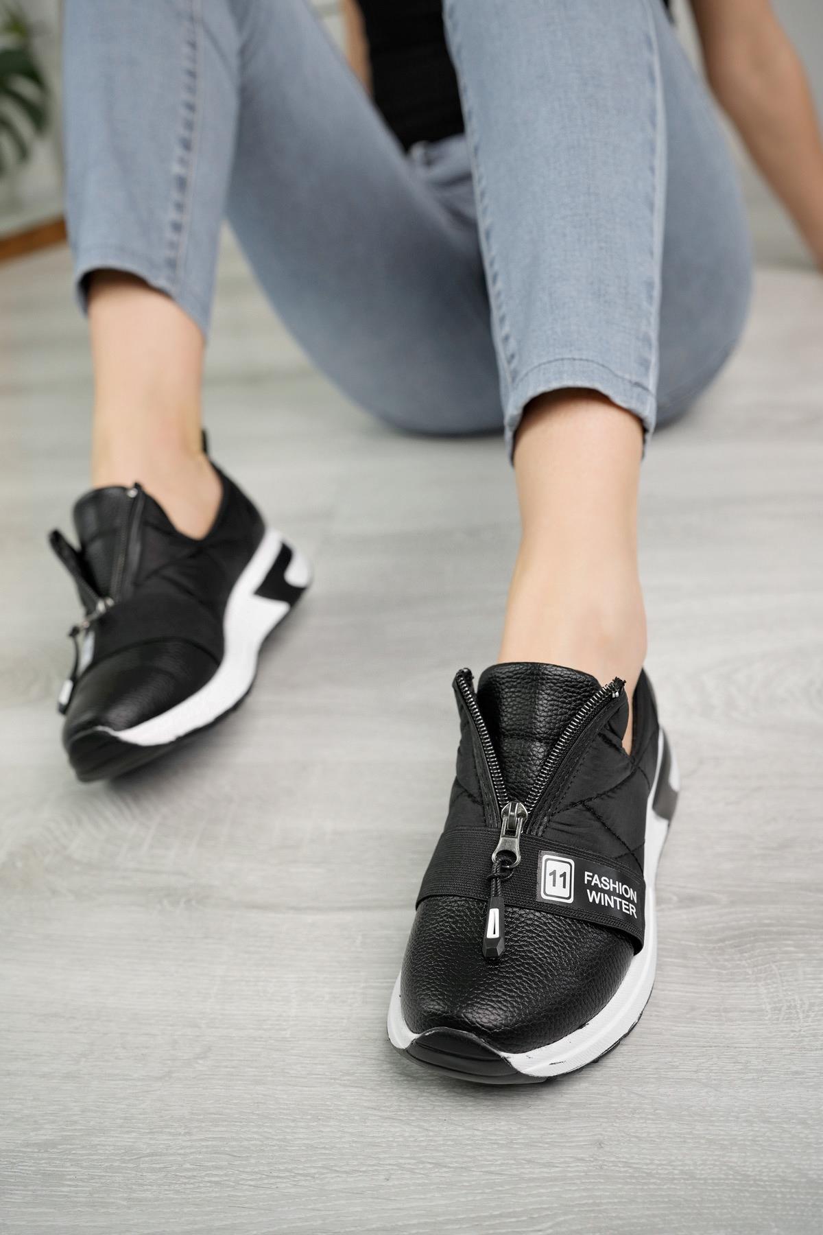 Nesil Shoes Wiss 1700 Siyah Anatomik Kadın Ayakkabı