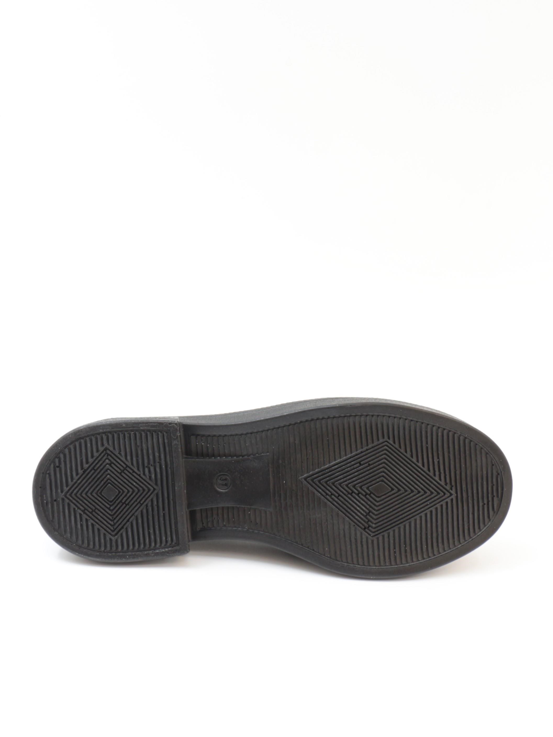 Nesil Shoes Wiss 1803  Siyah Rugan Maskulen Kadın Ayakkabı