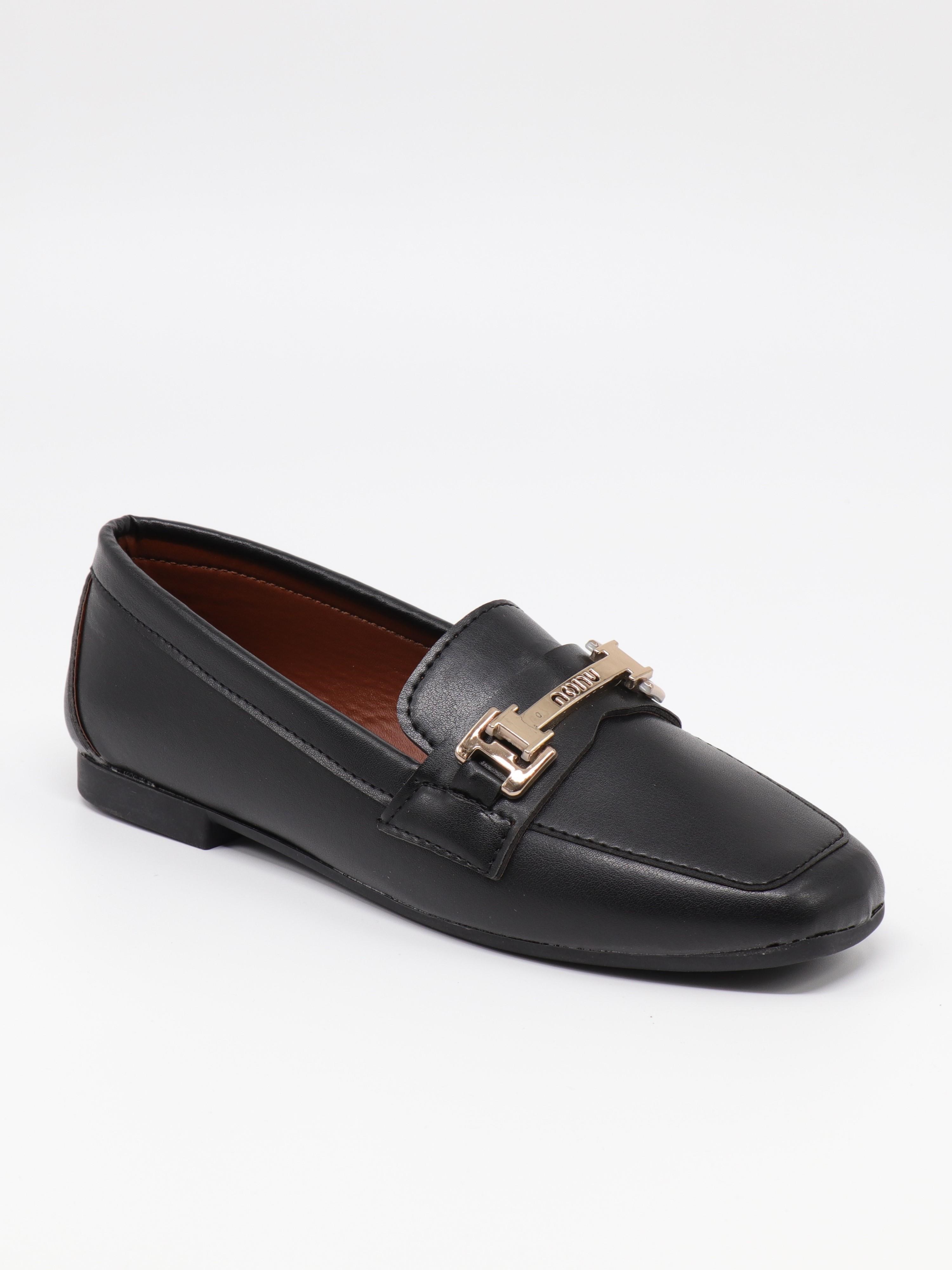 Nesil Shoes Ypr C07 Siyah Tokalı Kadın Babet