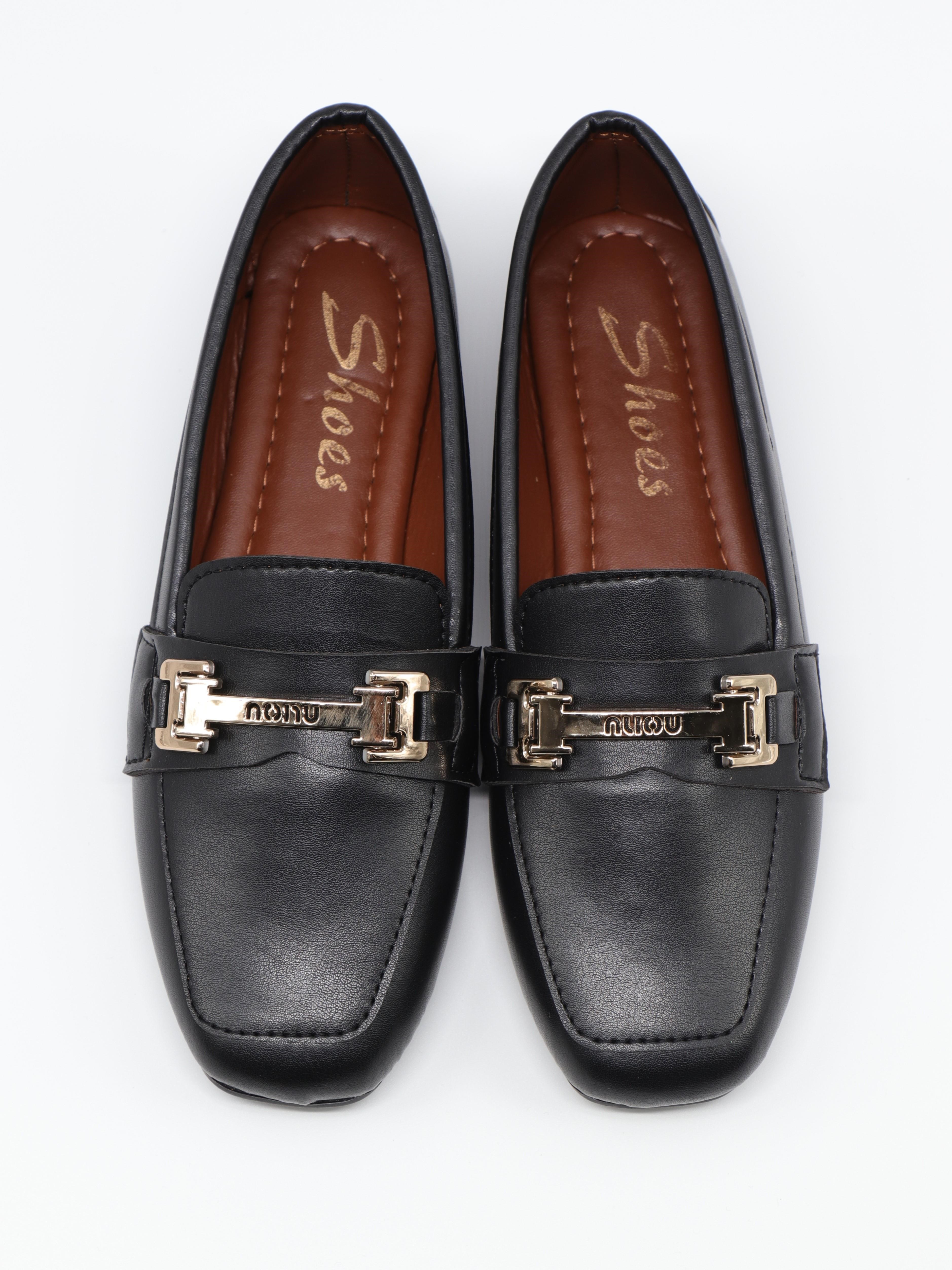 Nesil Shoes Ypr C07 Siyah Tokalı Kadın Babet